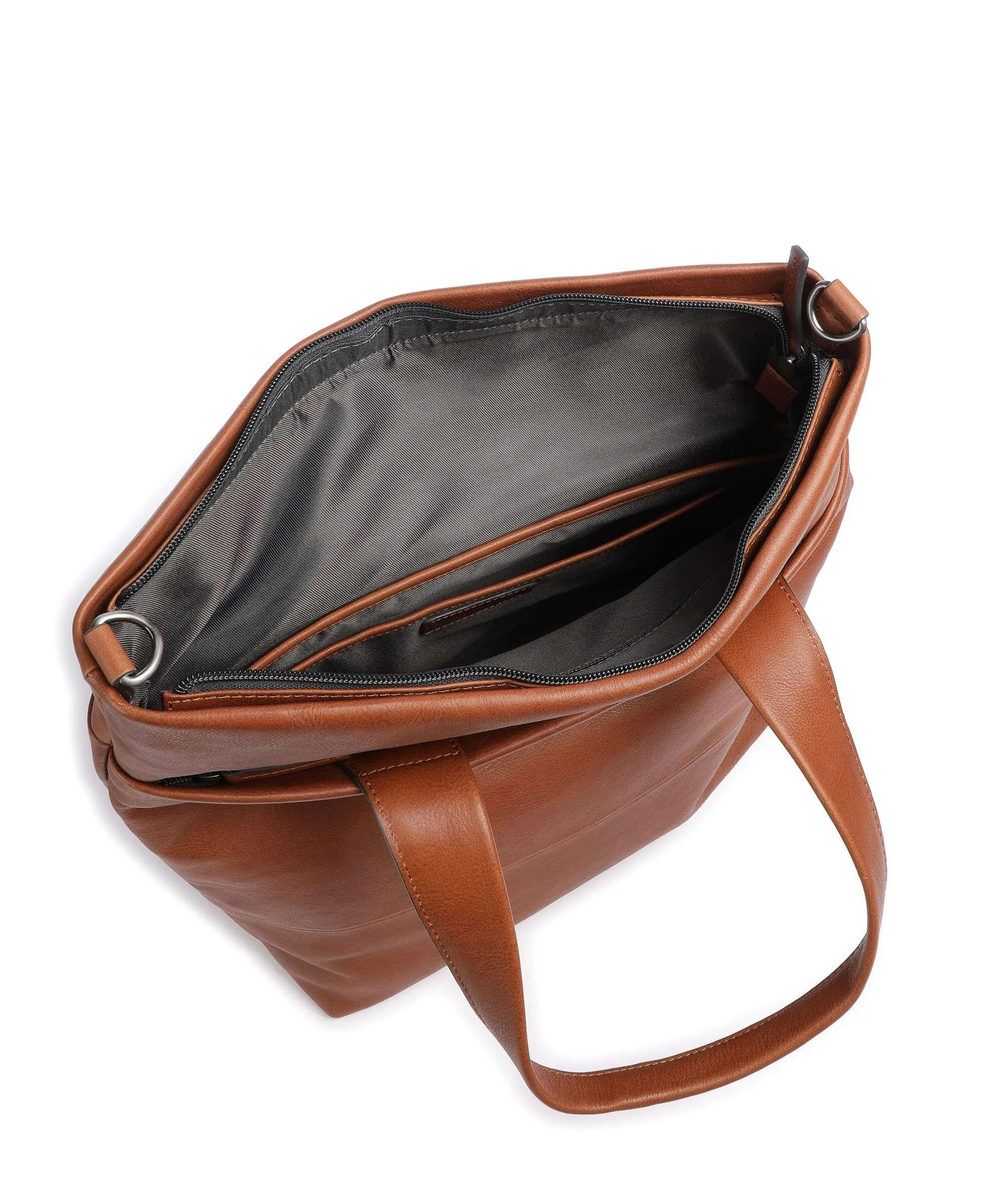  Leonhard Heyden Hamburg Borsa a mano 14″ morbida pelle bovina marrone  