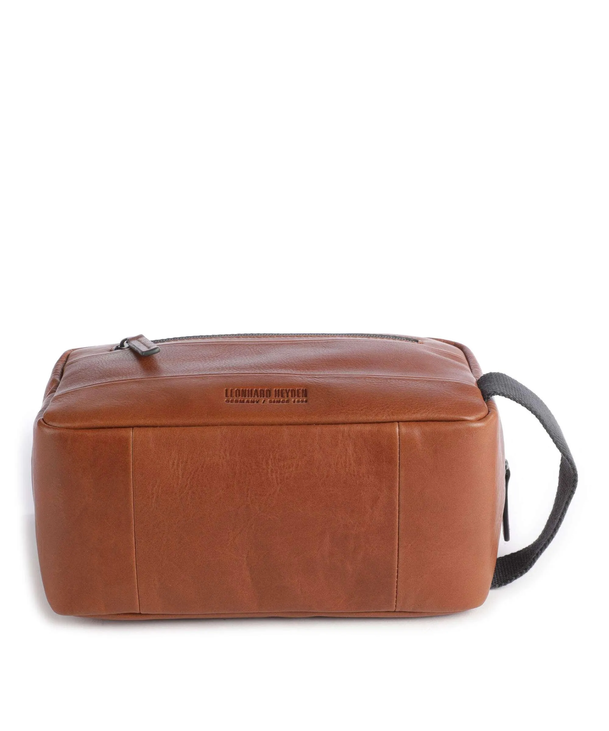  Leonhard Heyden Hamburg Borsa da toilette cognac 26 cm  