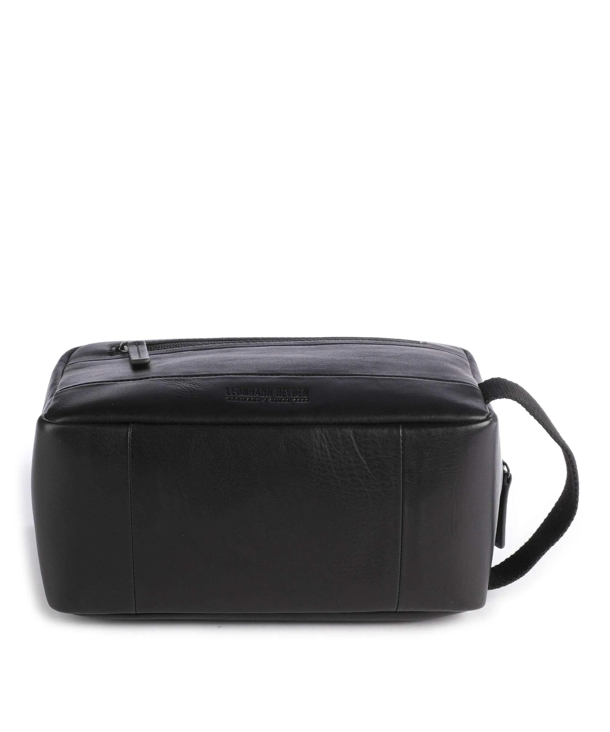  Leonhard Heyden Hamburg Borsa da toilette nero 26 cm  