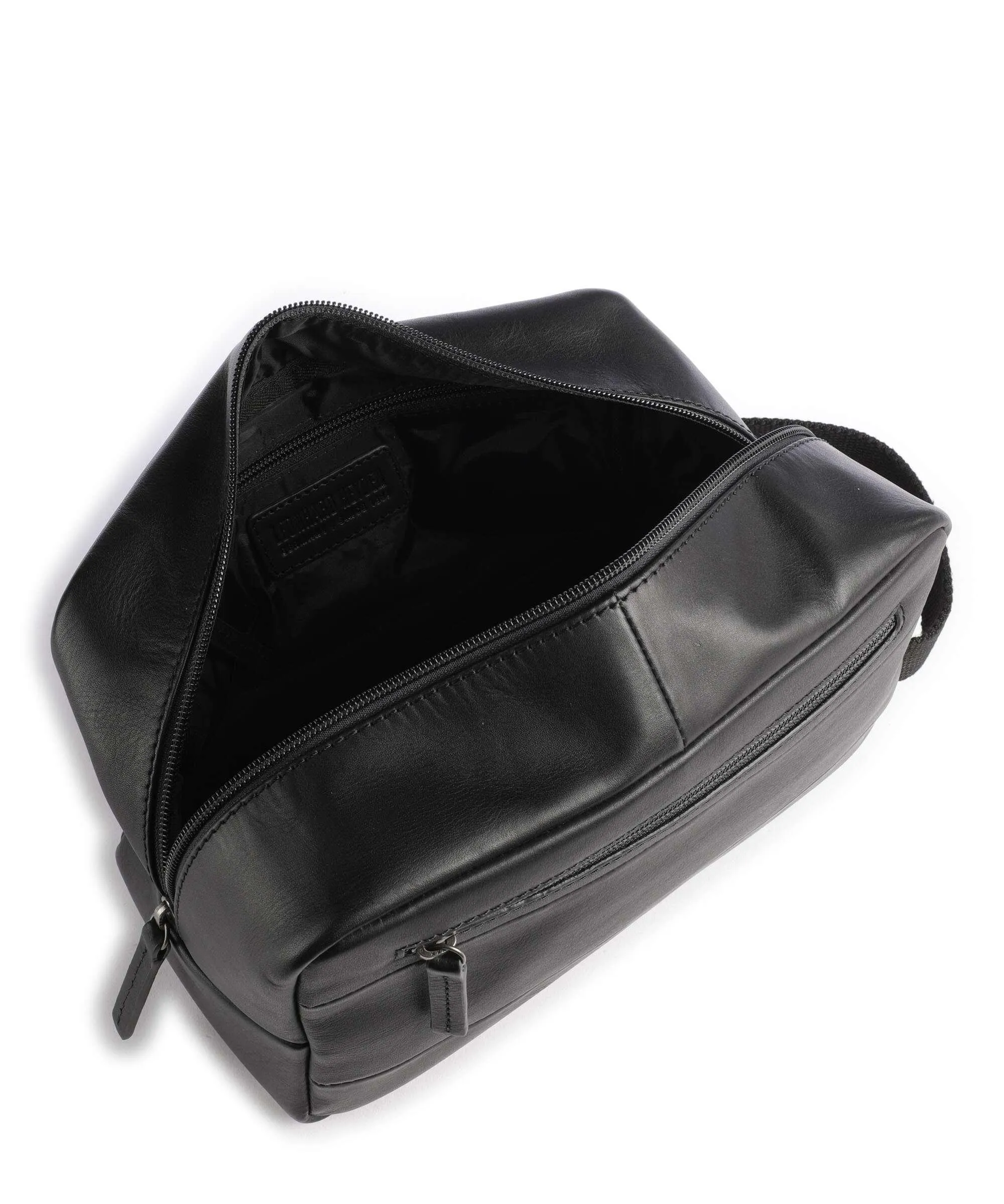  Leonhard Heyden Hamburg Borsa da toilette nero 26 cm  
