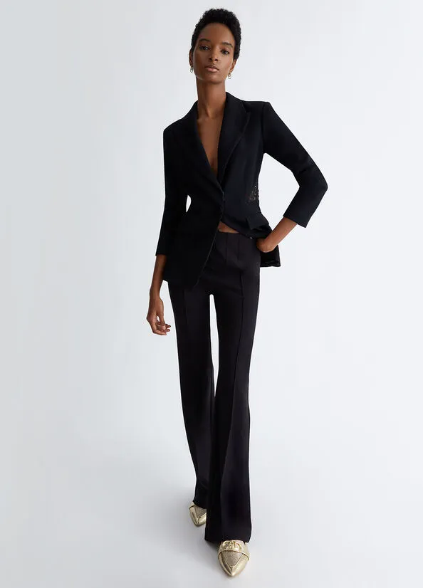 LIU JO MILANO Giacca donna inserti in pizzo GIACCA COU OUT PIZZO CA4122