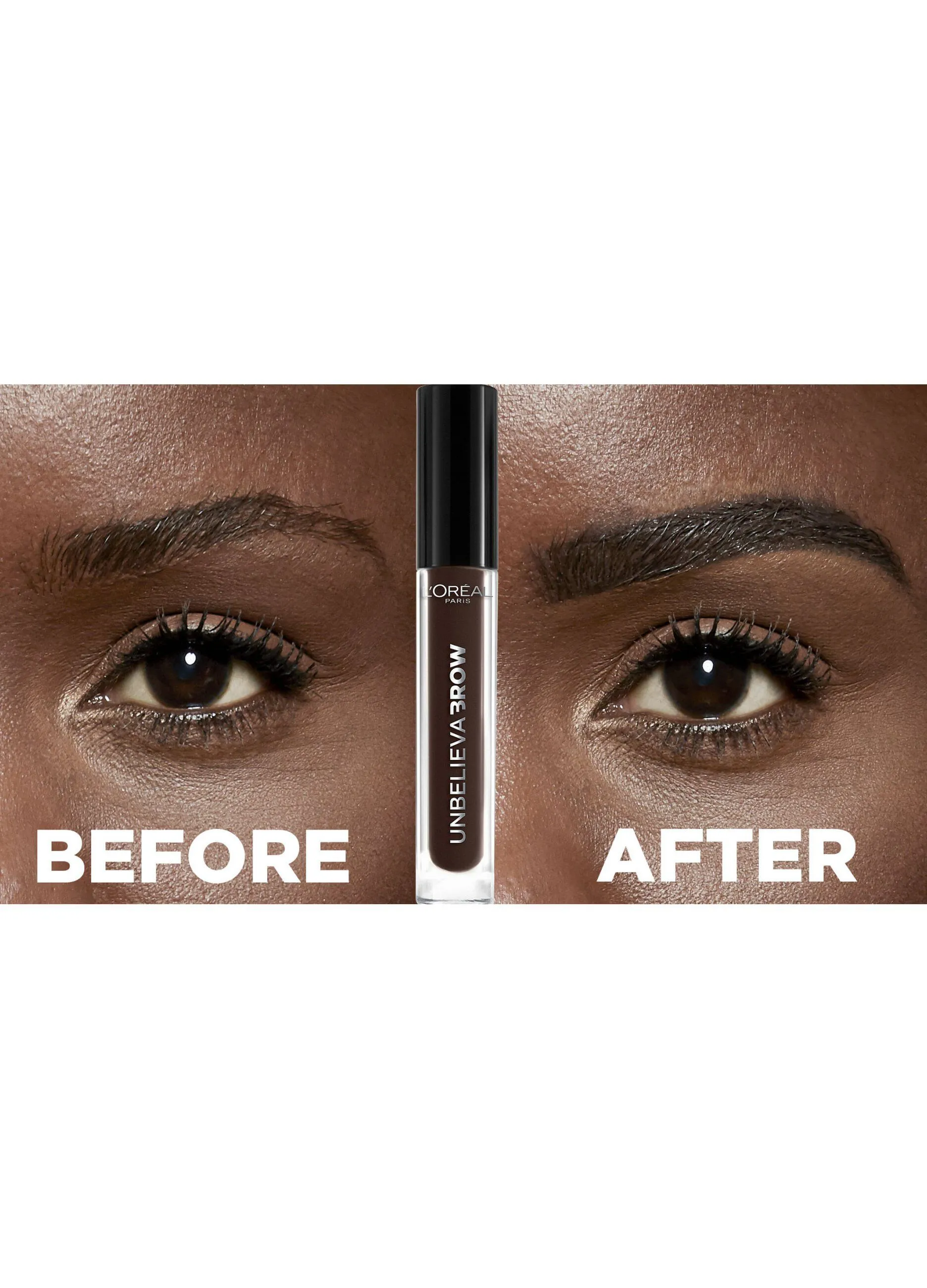 L'OREAL  L'Oréal Paris Unbelievabrow, Gel per Sopracciglia a Lunga Tenuta Waterproof, Colore: Brunette (105), 3,4 ml.