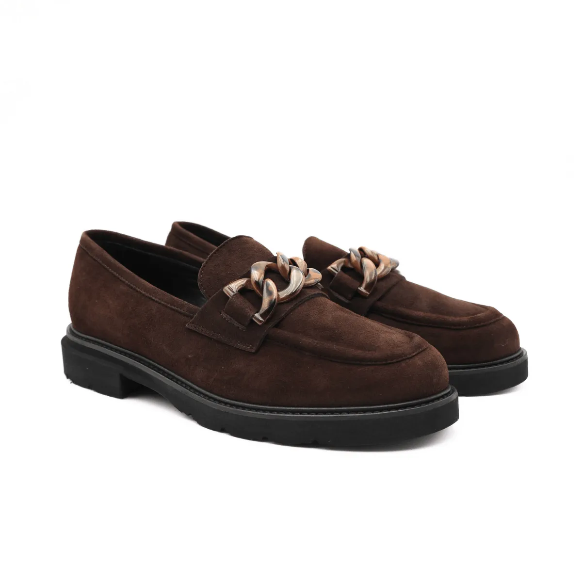LUCA GROSSI MOCASSINO G882M CAMOSCIO MARRONE  