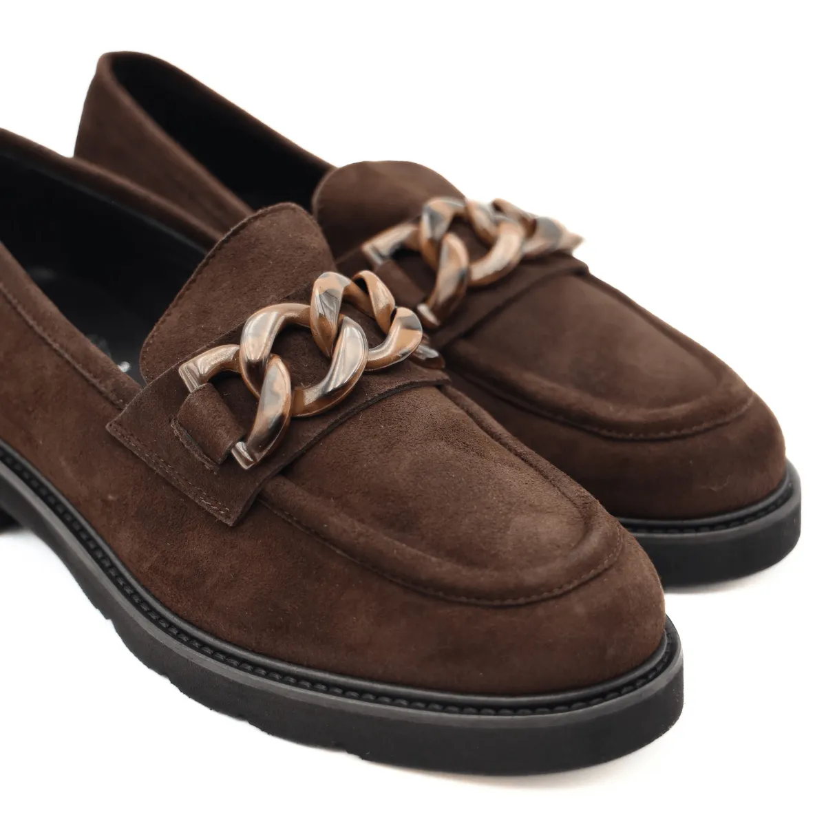 LUCA GROSSI MOCASSINO G882M CAMOSCIO MARRONE  