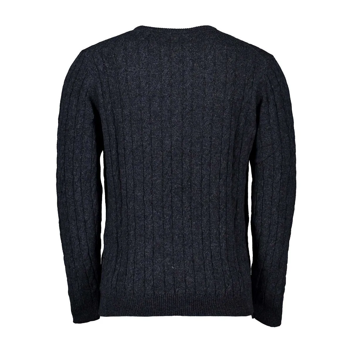      LYLE & SCOTT MAGLIONE GIROCOLLO COTONE LANA TRECCIA  