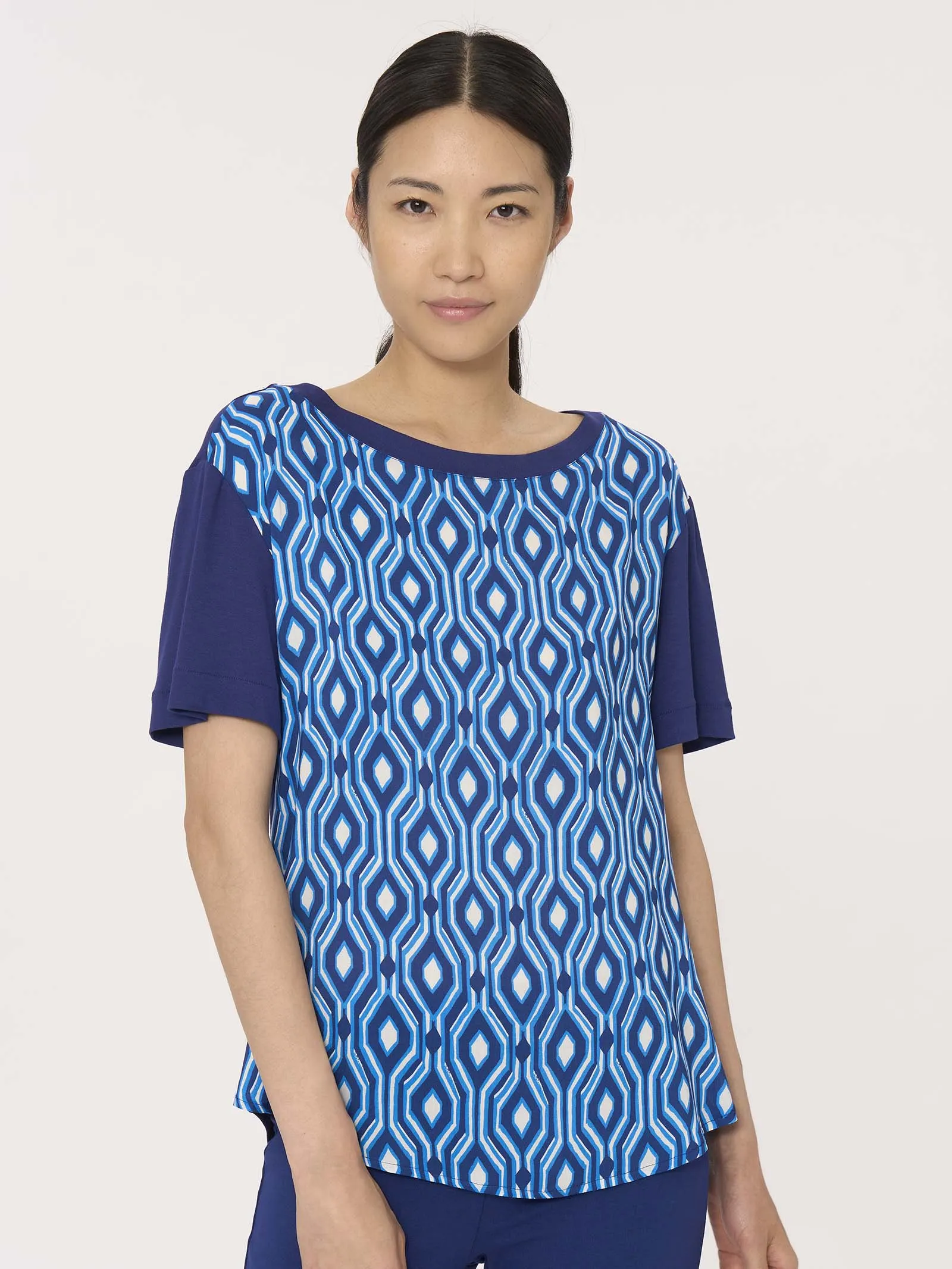 Maglietta in Viscosa Summer - Fant. Blueberry