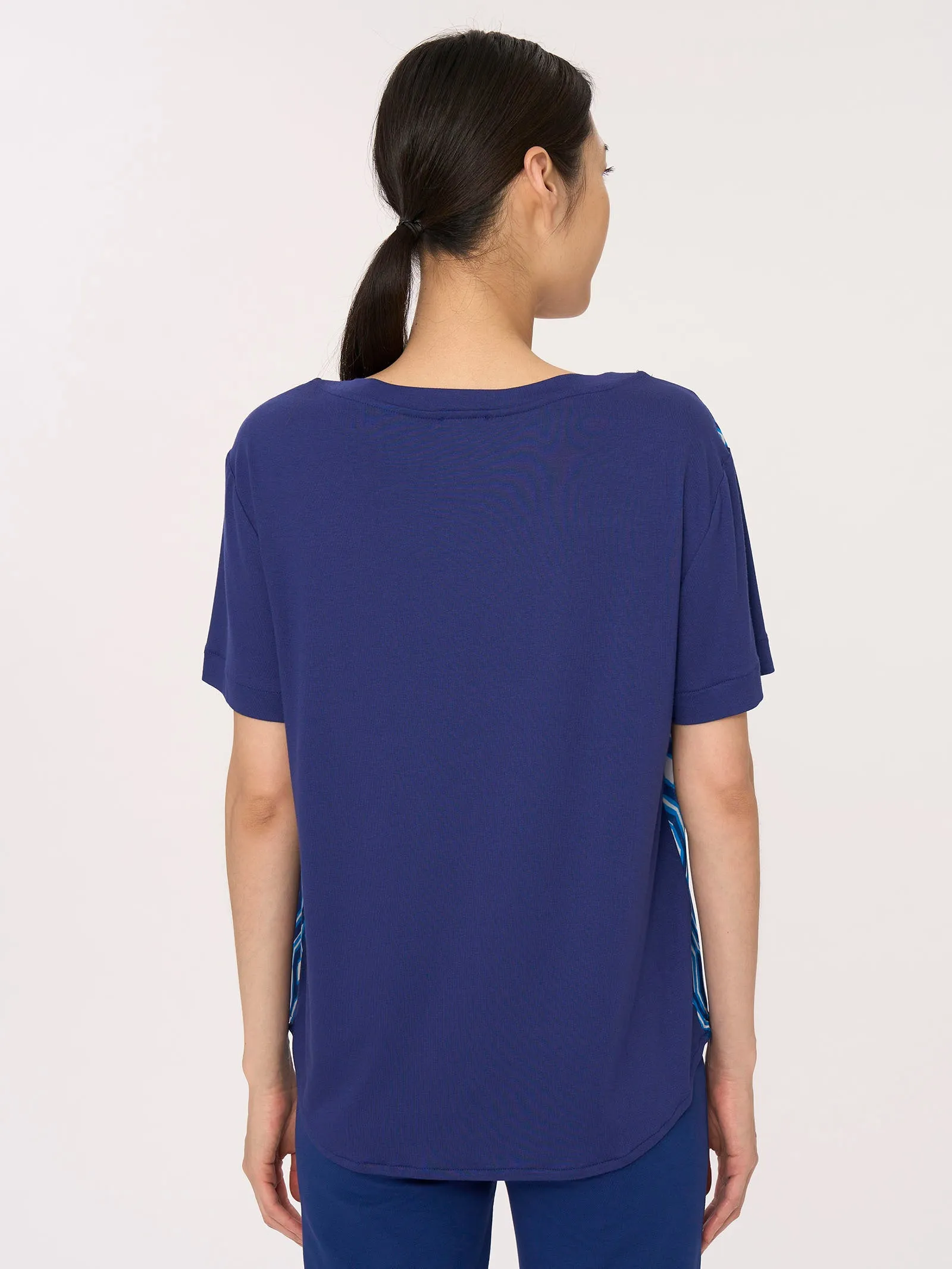 Maglietta in Viscosa Summer - Fant. Blueberry