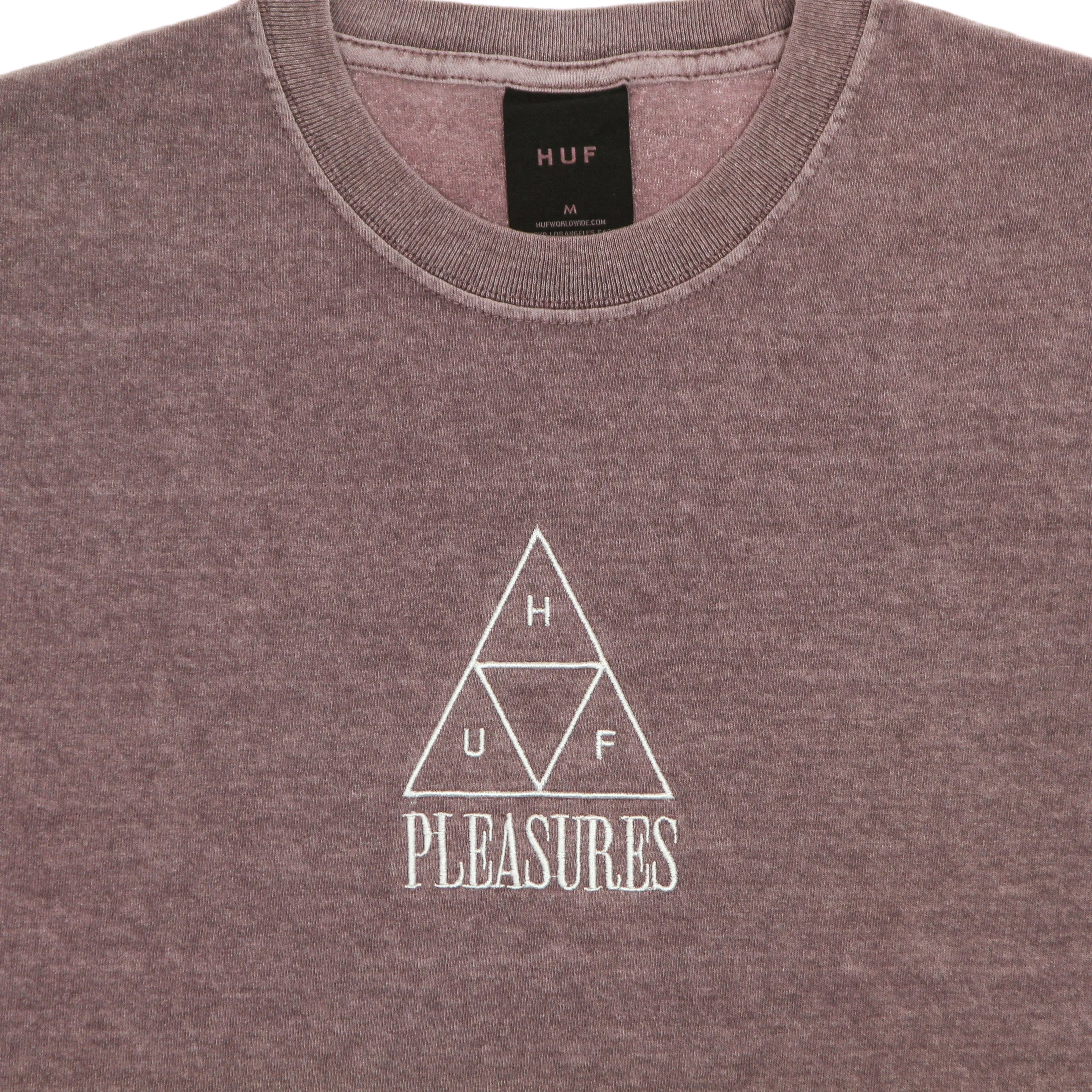 Maglietta Uomo Huf Dyed Tee X Pleasures Purple