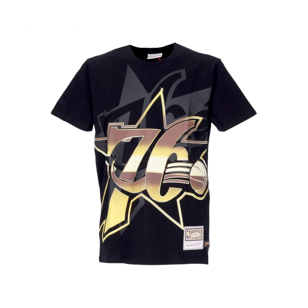 maglietta uomo nba big face 40 tee hardwood classics phi76e BLACK/ORIGINAL TEAM COLORS