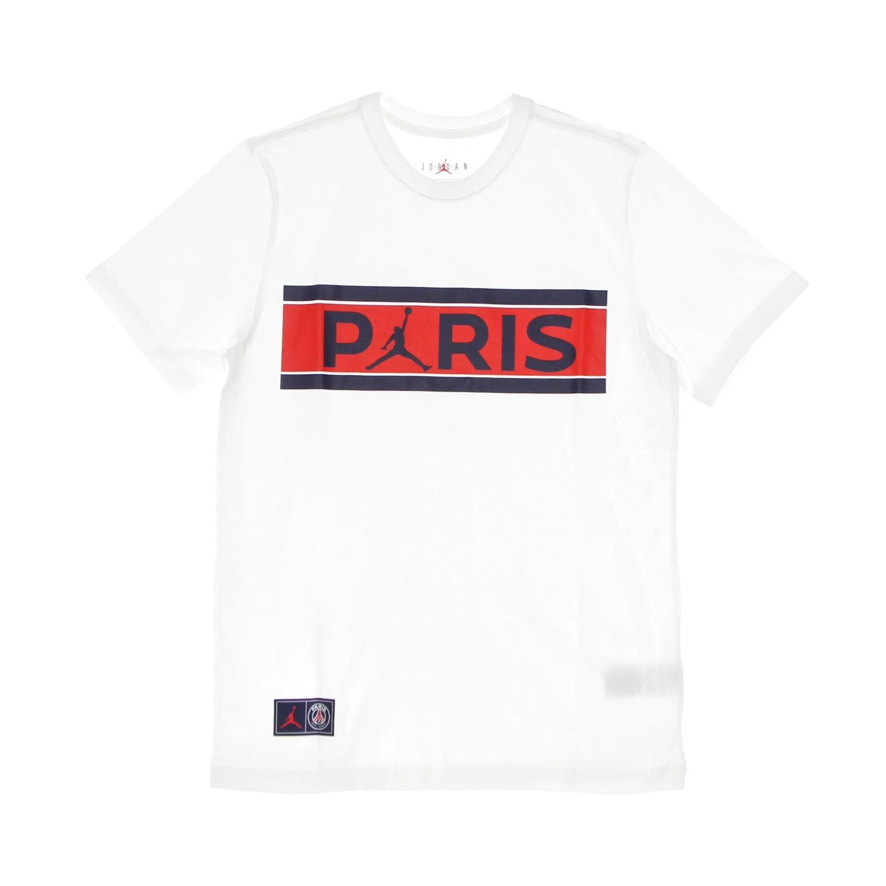 Maglietta Uomo Paris Saint Germain Wordmark Tee White