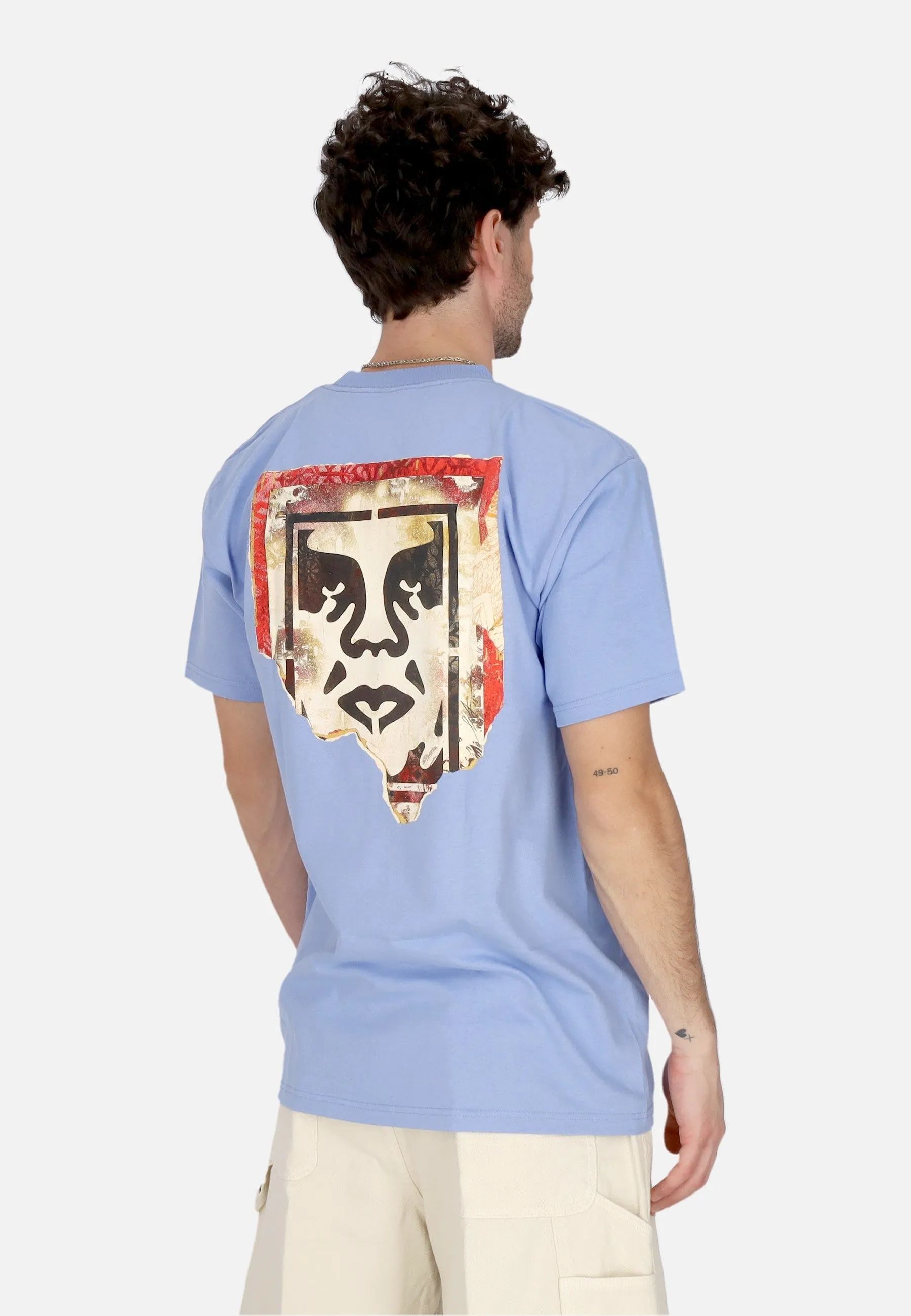Maglietta Uomo Ripped Icon Classic Tee Digital Violet