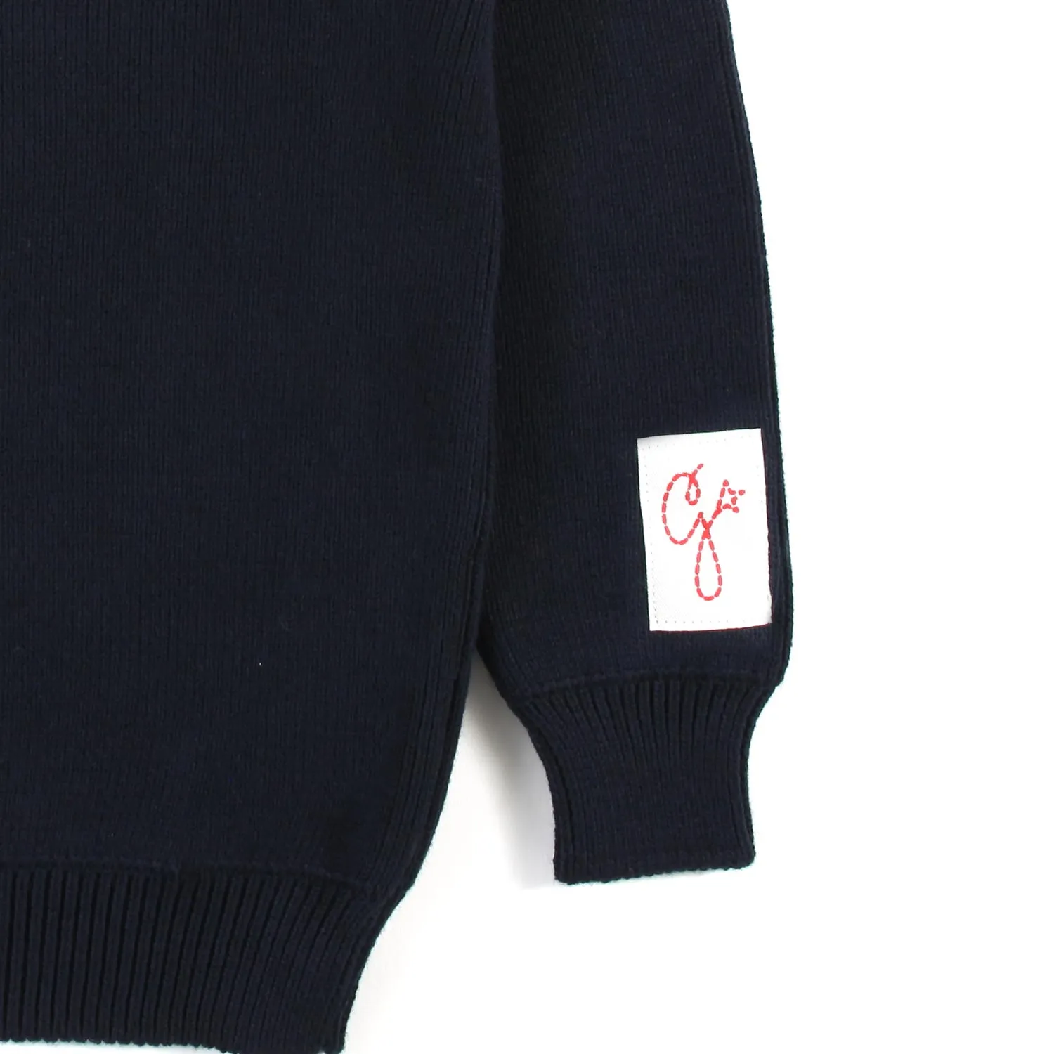 Maglione Blu Scuro Con Logo Bianco Bambino Teen