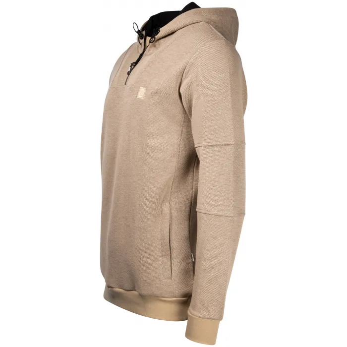 Maglione Gabbiano urban con zip e cappuccio Beige