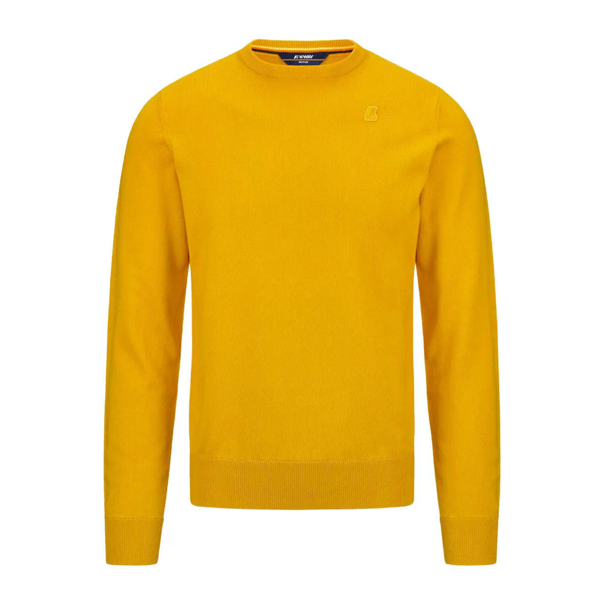 Maglione K-Way Auguste Plain Stitch Giallo Ocra