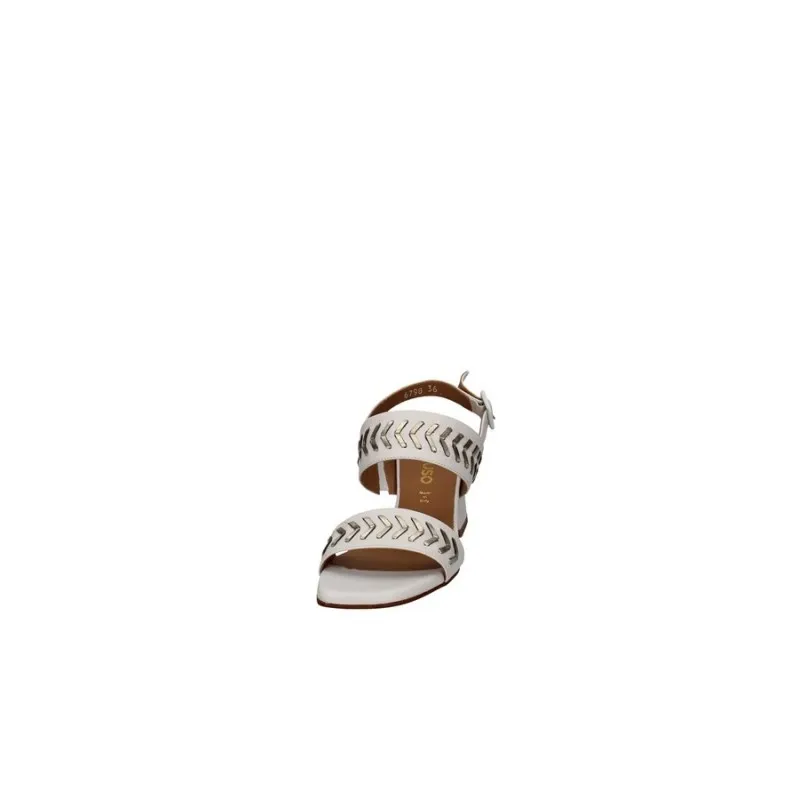 Melluso Sandalo Donna in Pelle Bianco
