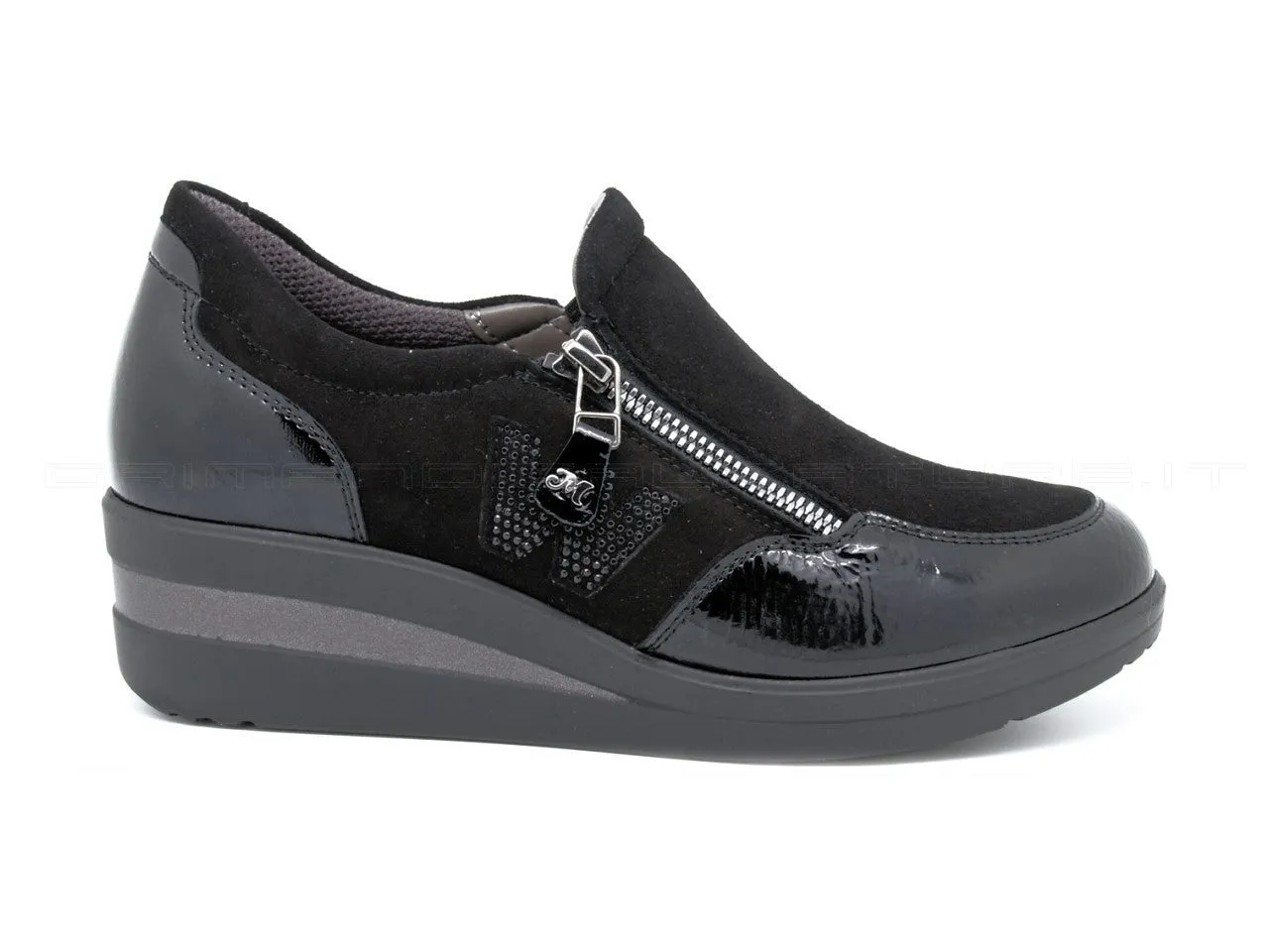 Melluso Walk scarpe accollate con zip