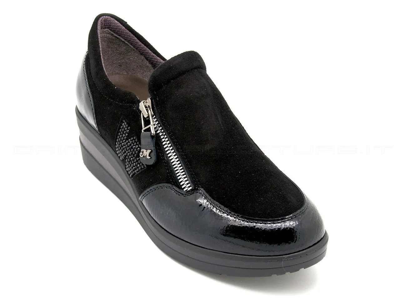 Melluso Walk scarpe accollate con zip