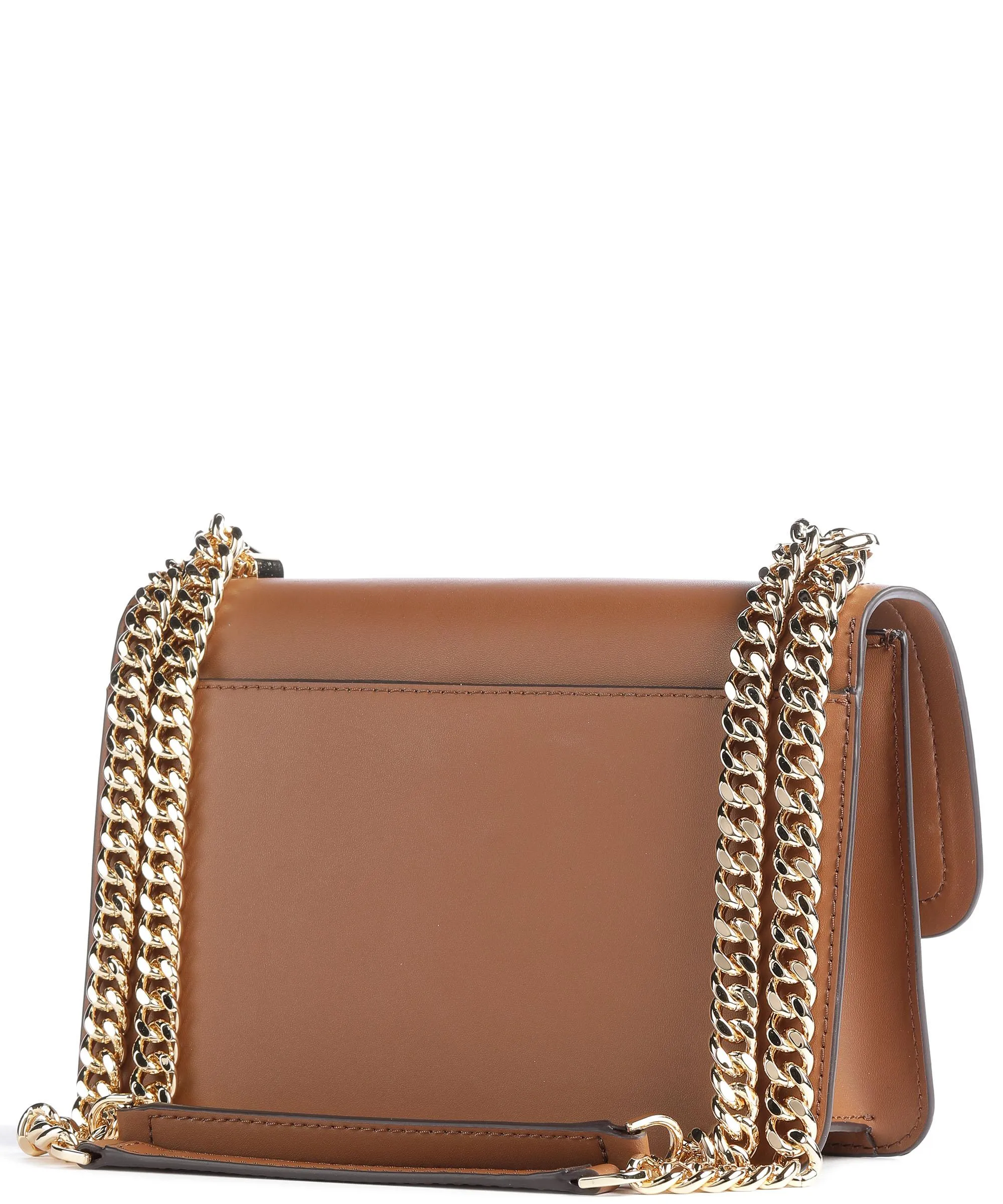  Michael Kors Heather Borsa a spalla pelle di vacchetta finemente grana marrone  