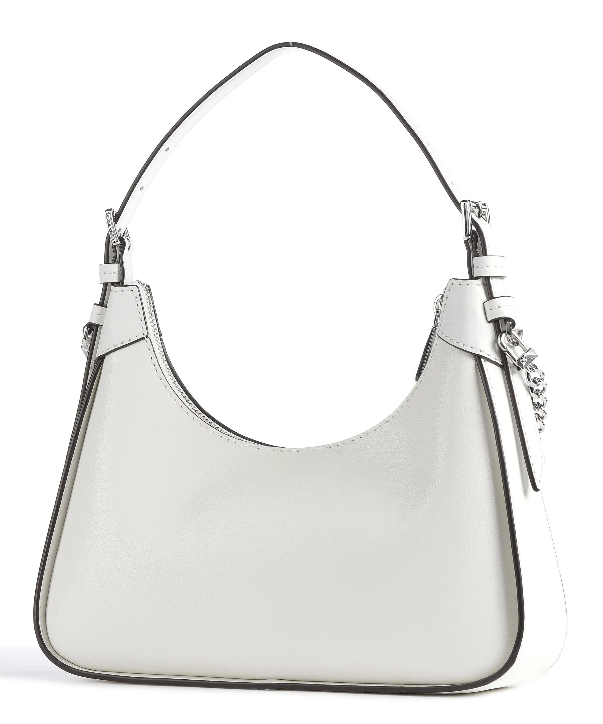  Michael Kors Wilma Borsa hobo pelle di vacchetta grana bianco  