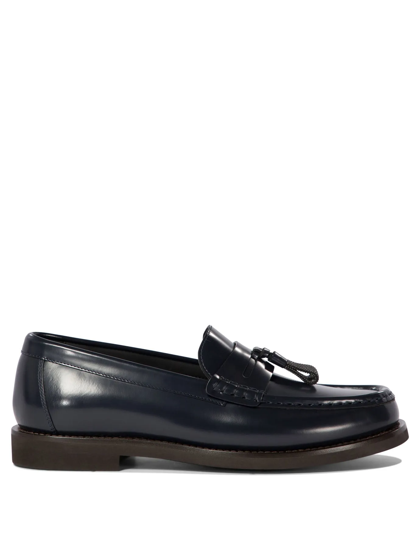 Mocassini Brunello Cucinelli con nappe lucenti