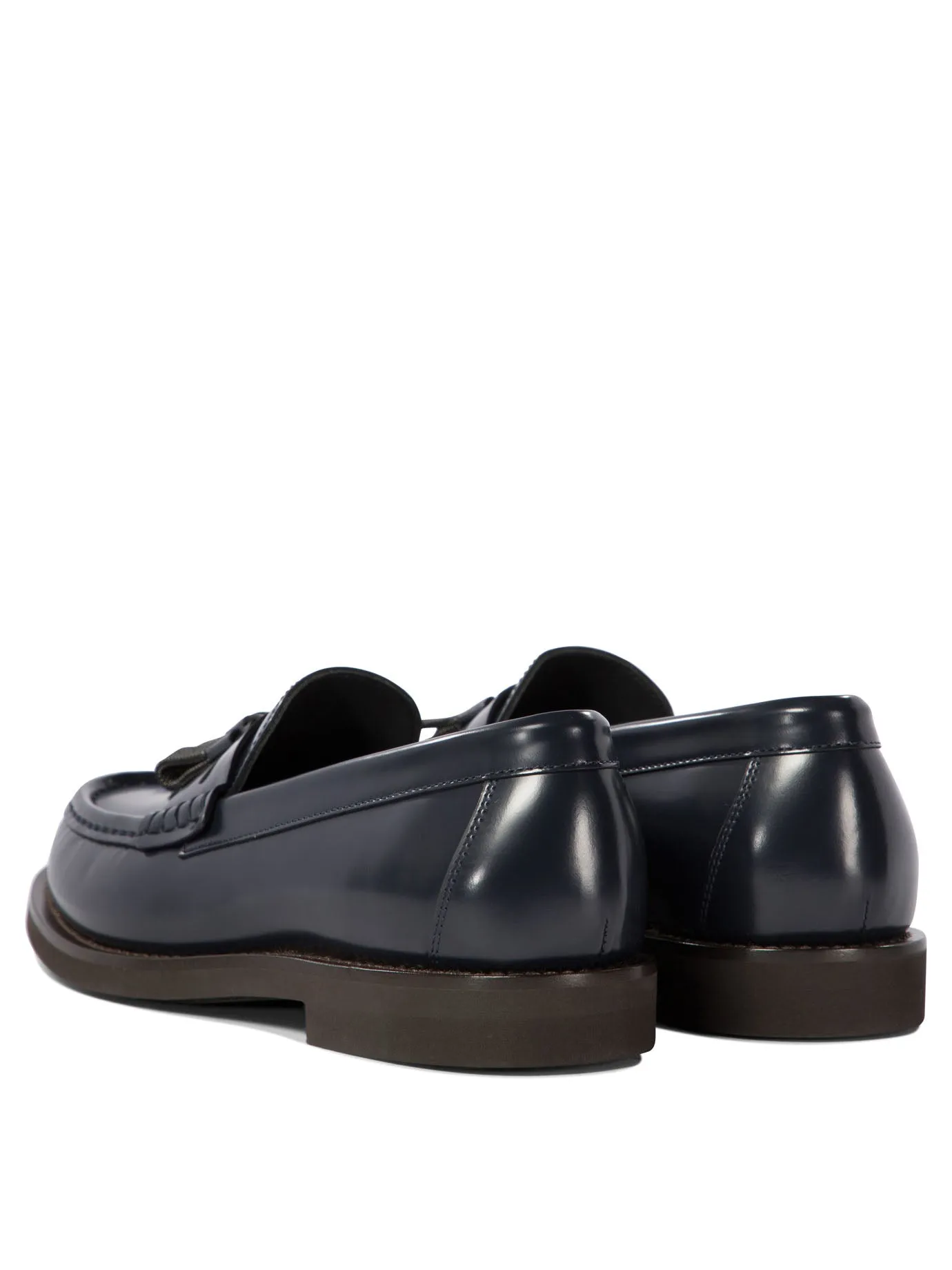 Mocassini Brunello Cucinelli con nappe lucenti