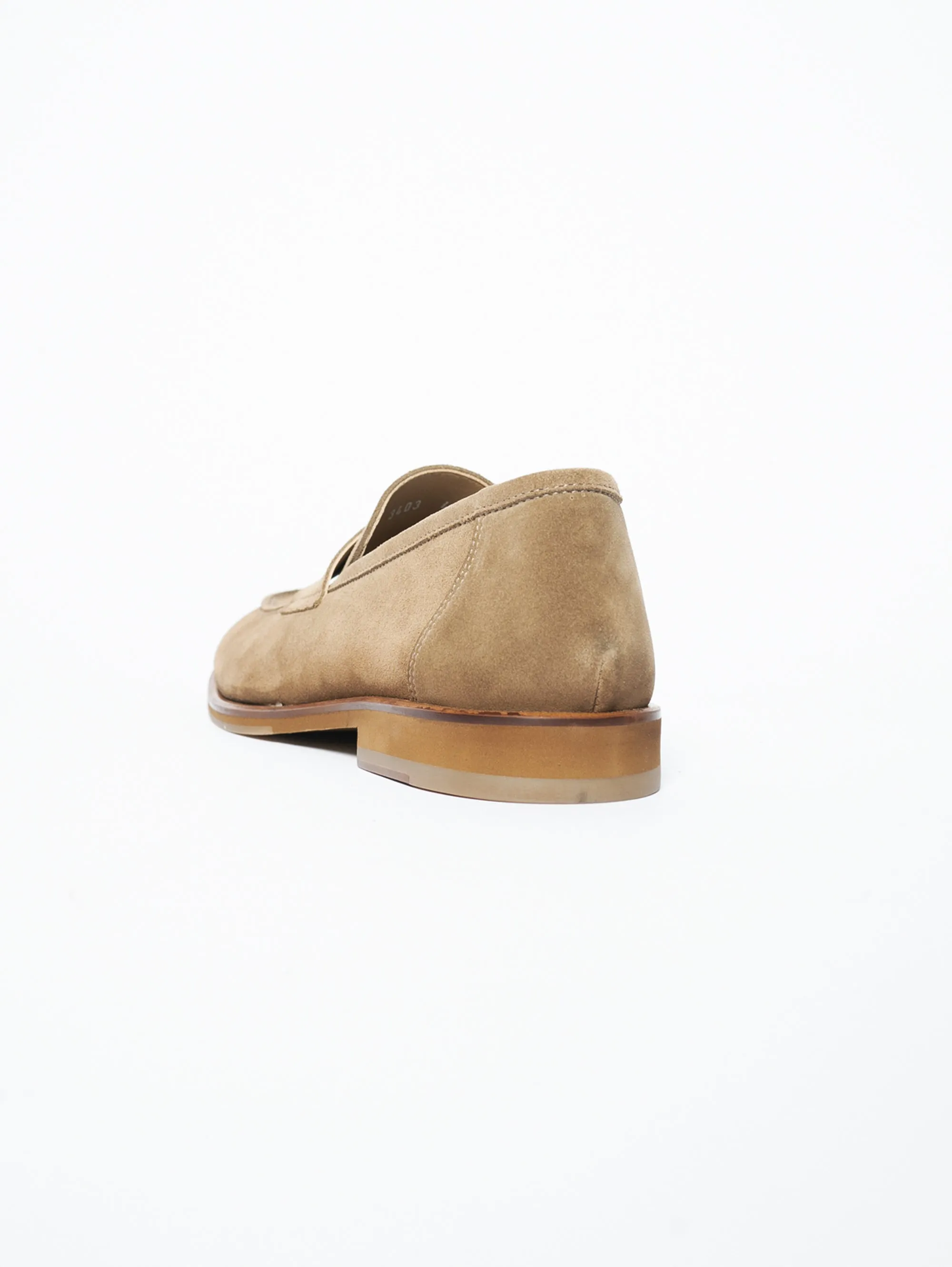 Mocassini in Suede Taupe