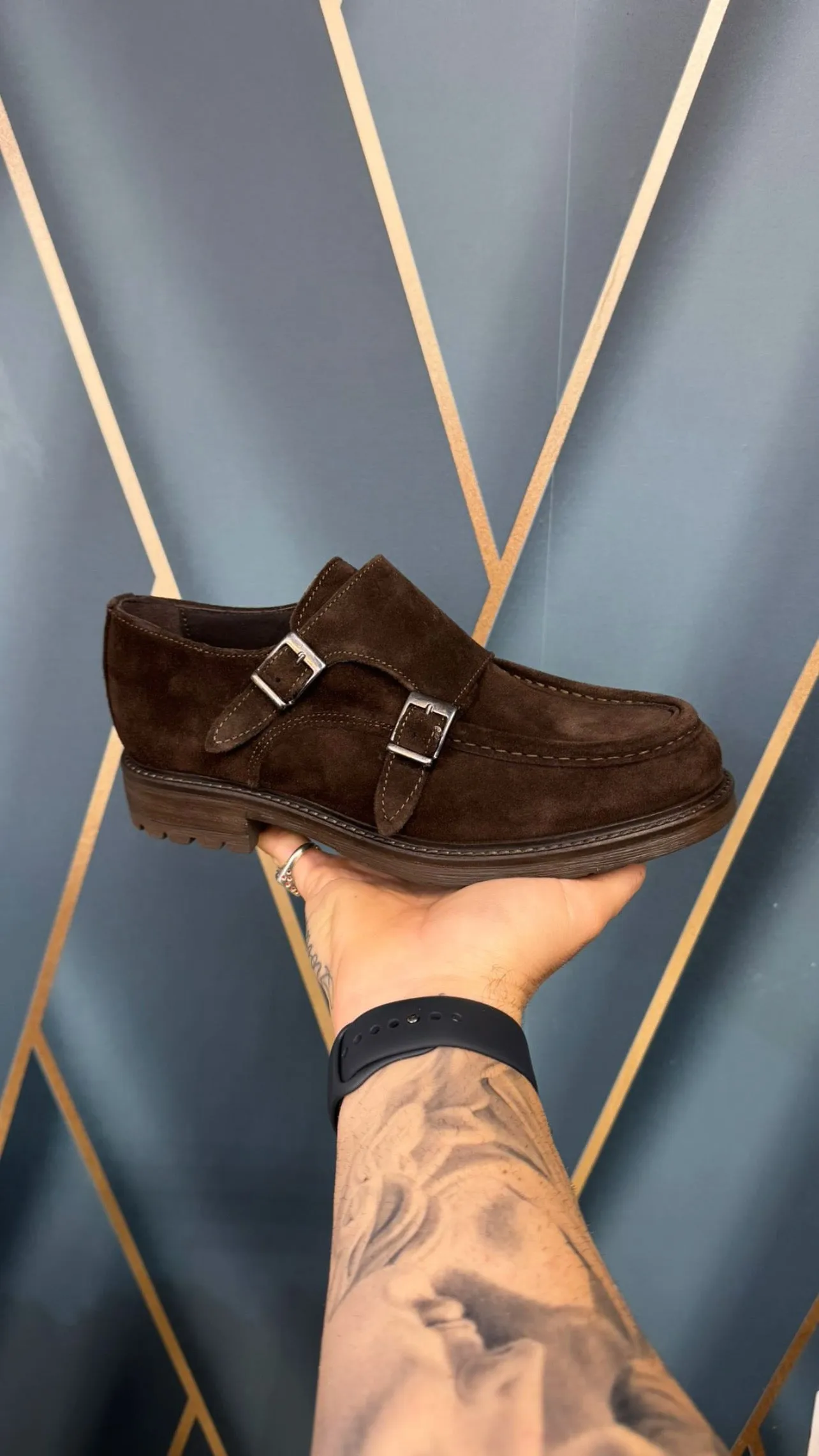 MOCASSINO DOPPIA FIBIETTA CAMOSCIO