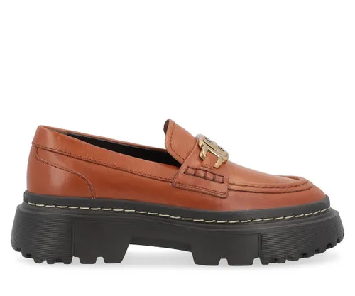 Mocassino Hogan H619 in pelle marrone