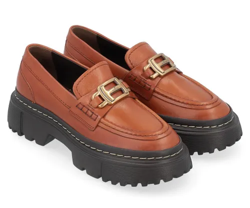 Mocassino Hogan H619 in pelle marrone