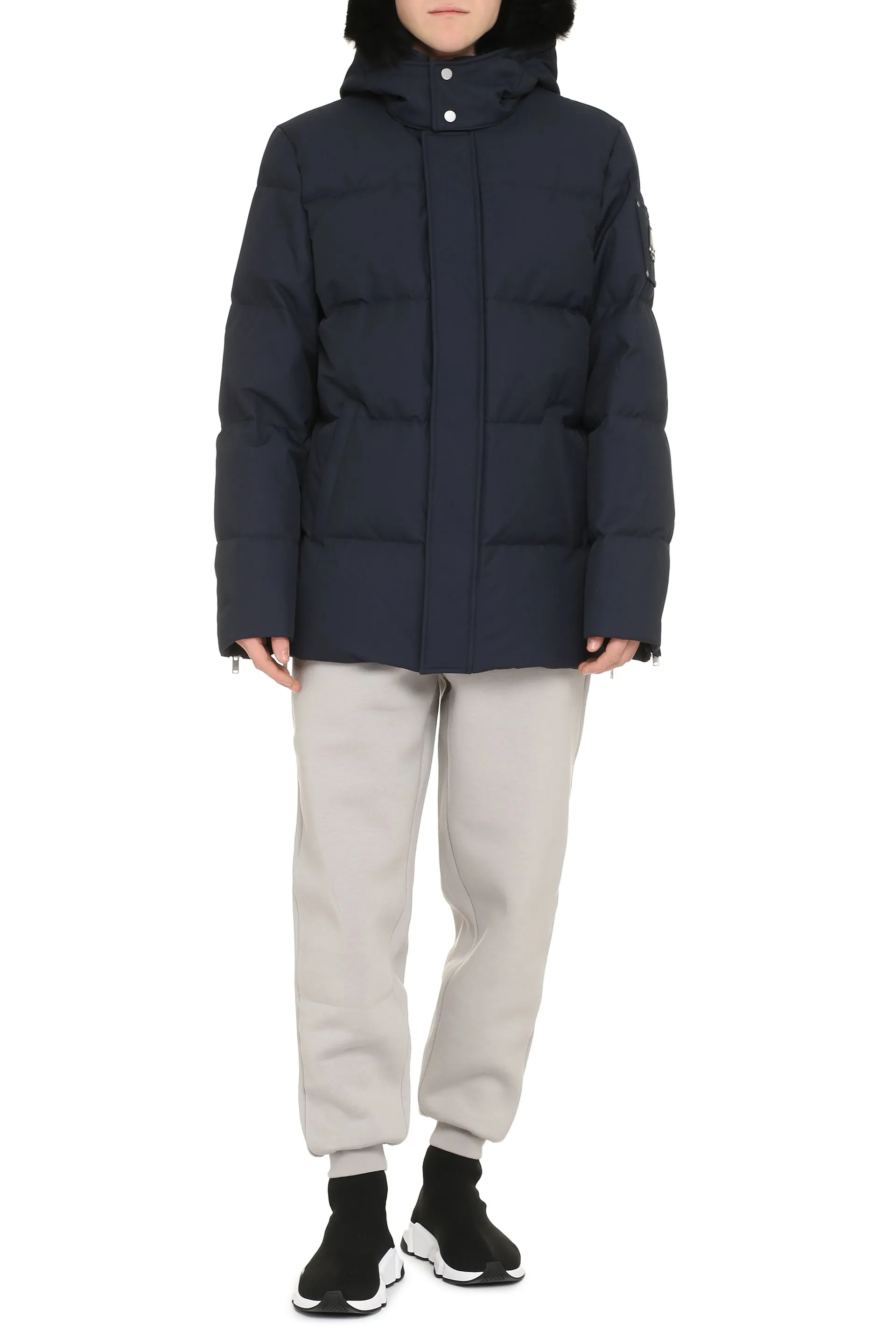 Moose Knuckles Piumino in nylon con cappuccio