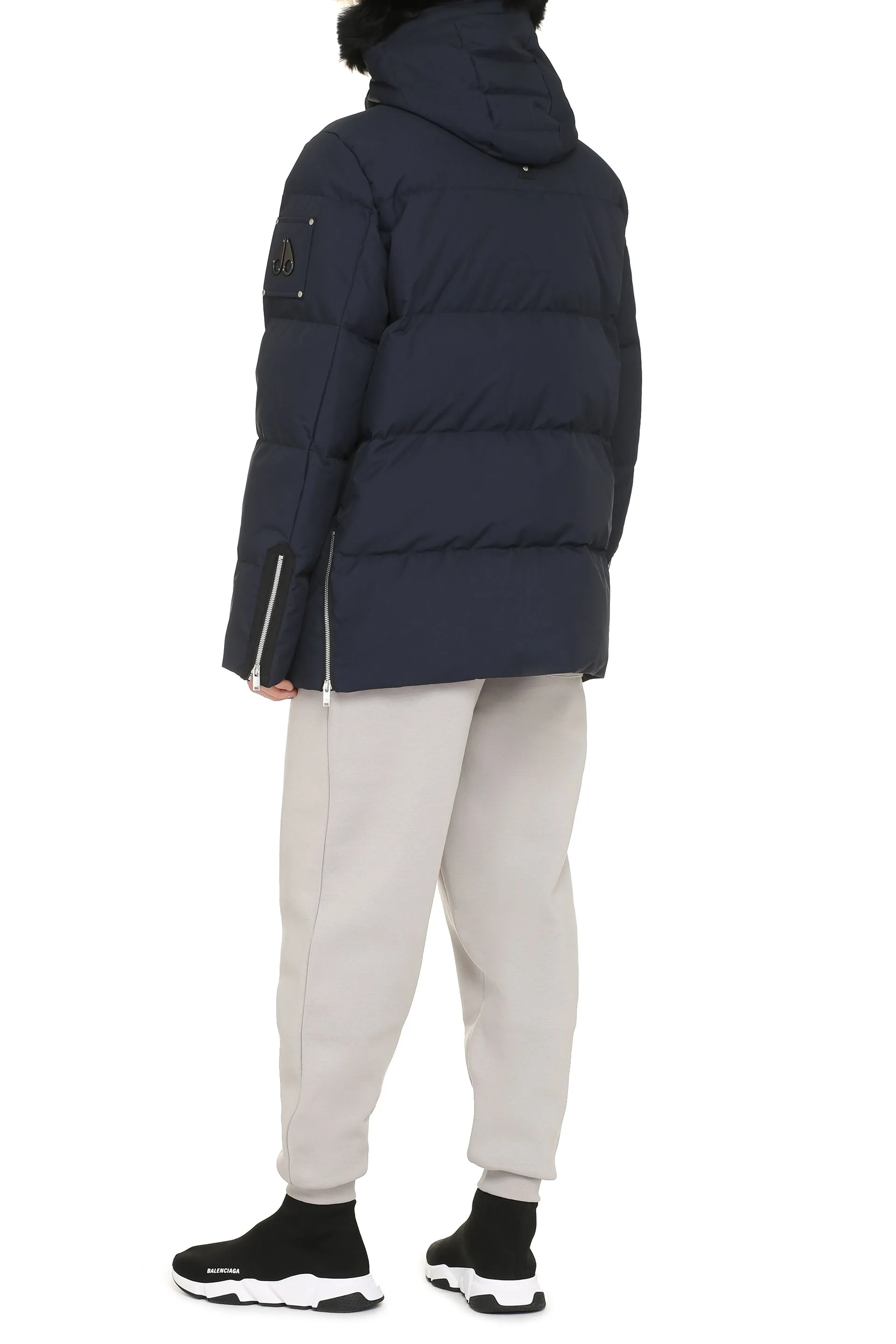 Moose Knuckles Piumino in nylon con cappuccio