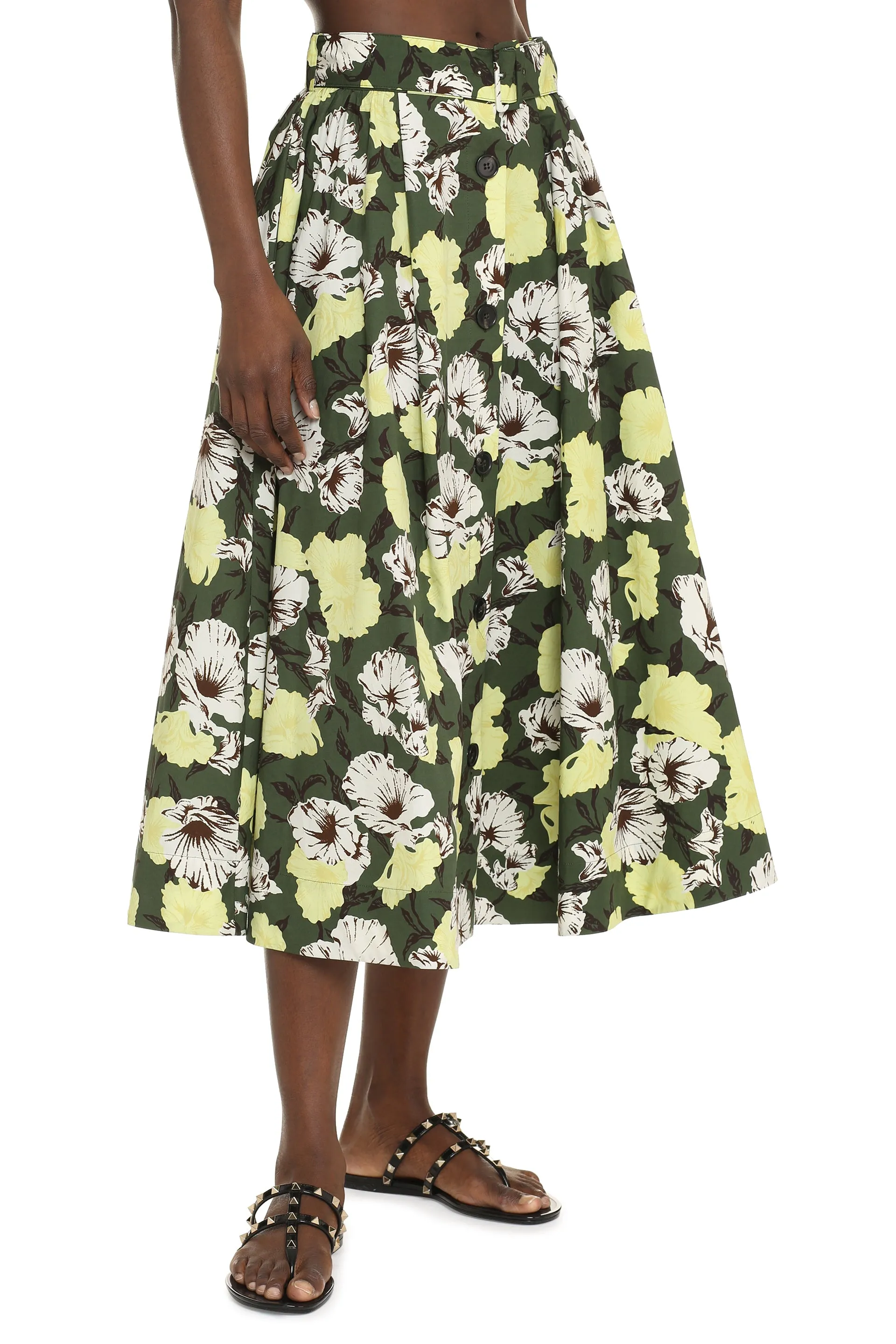 MSGM Gonna in cotone stampato