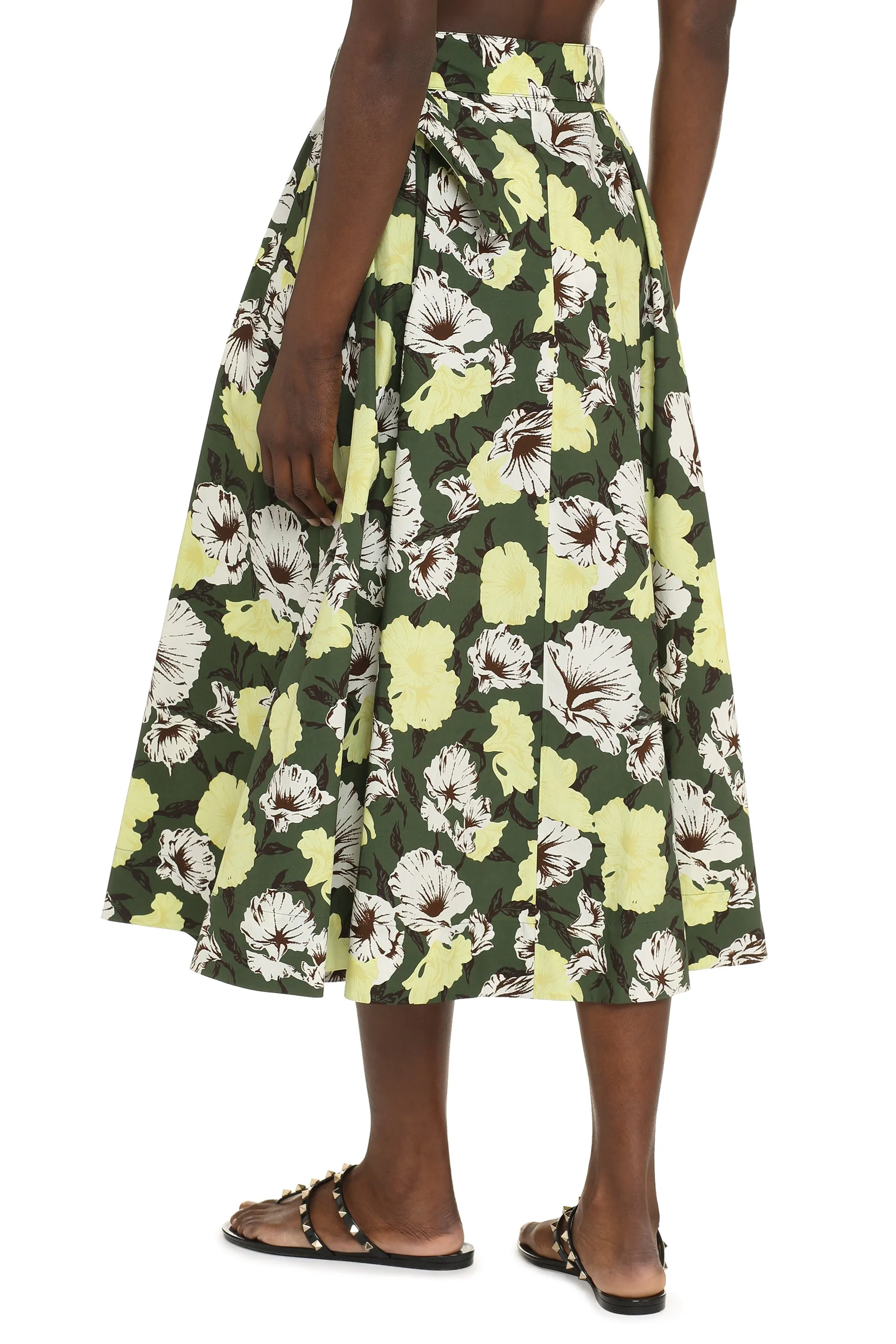 MSGM Gonna in cotone stampato