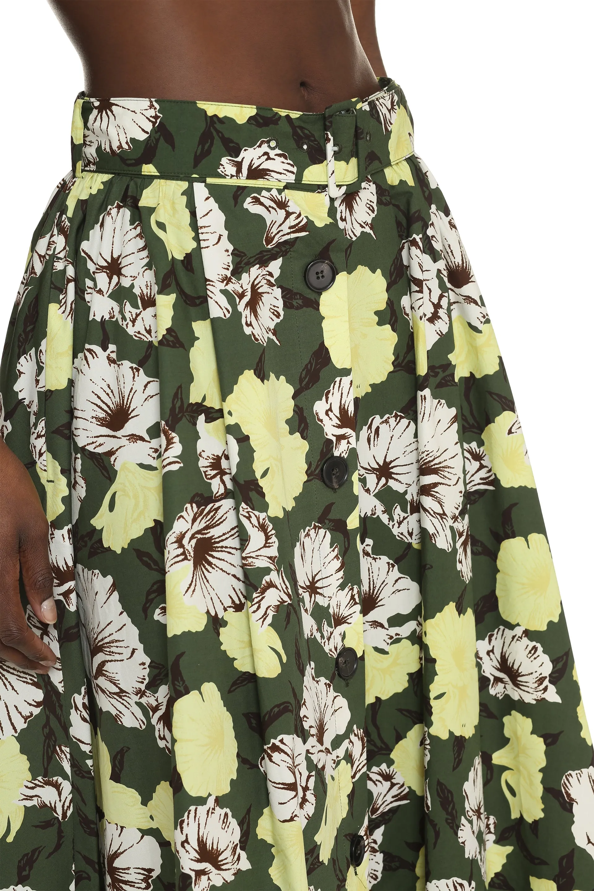 MSGM Gonna in cotone stampato