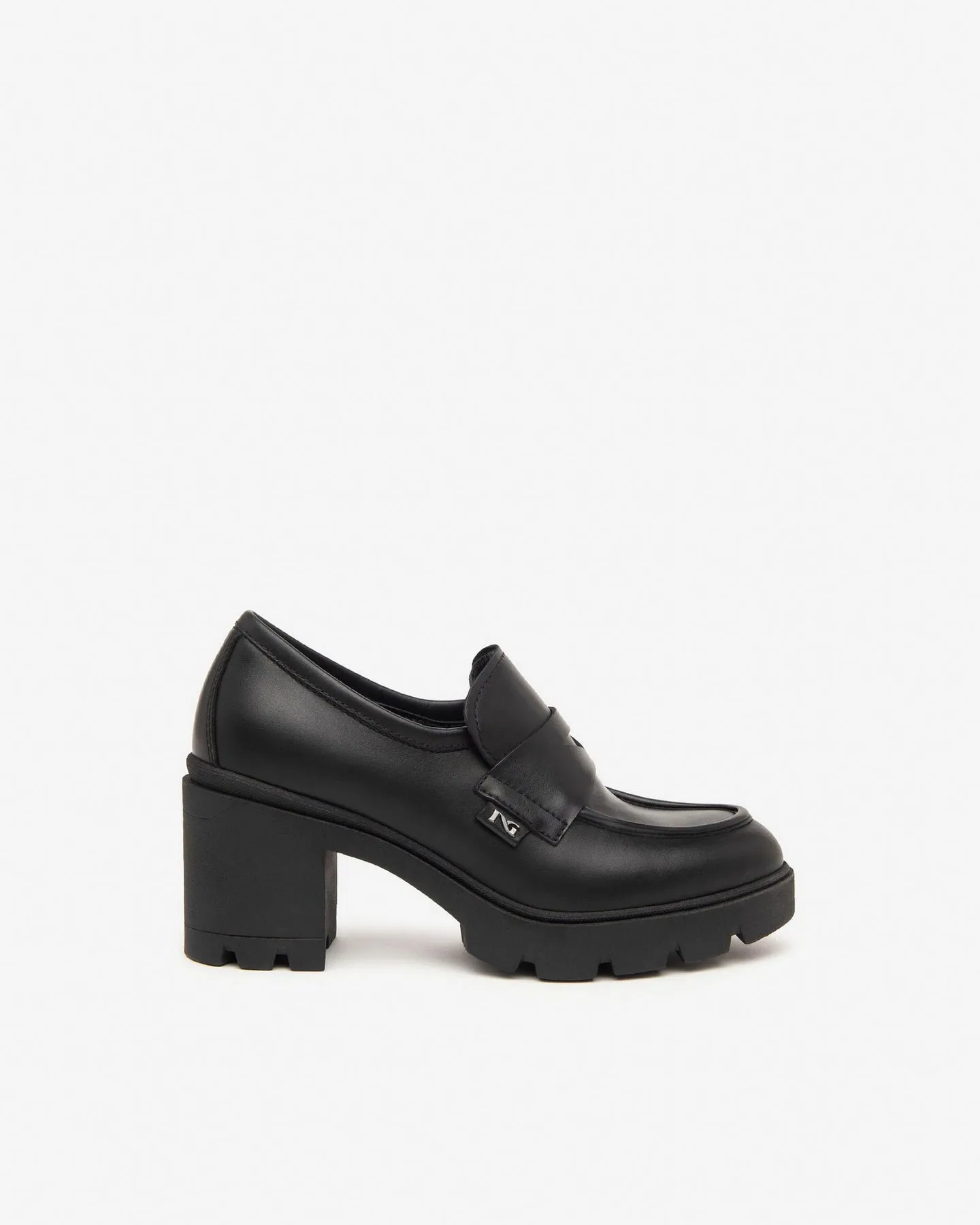 NERO GIARDINI Mocassino Tacco Medio Donna - I411380D Nero  