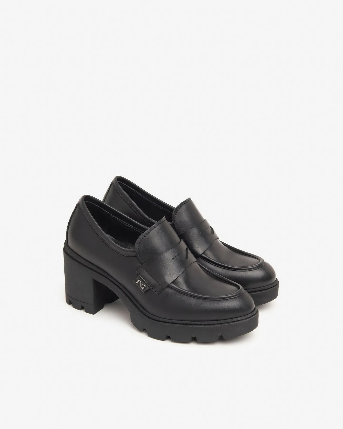 NERO GIARDINI Mocassino Tacco Medio Donna - I411380D Nero  
