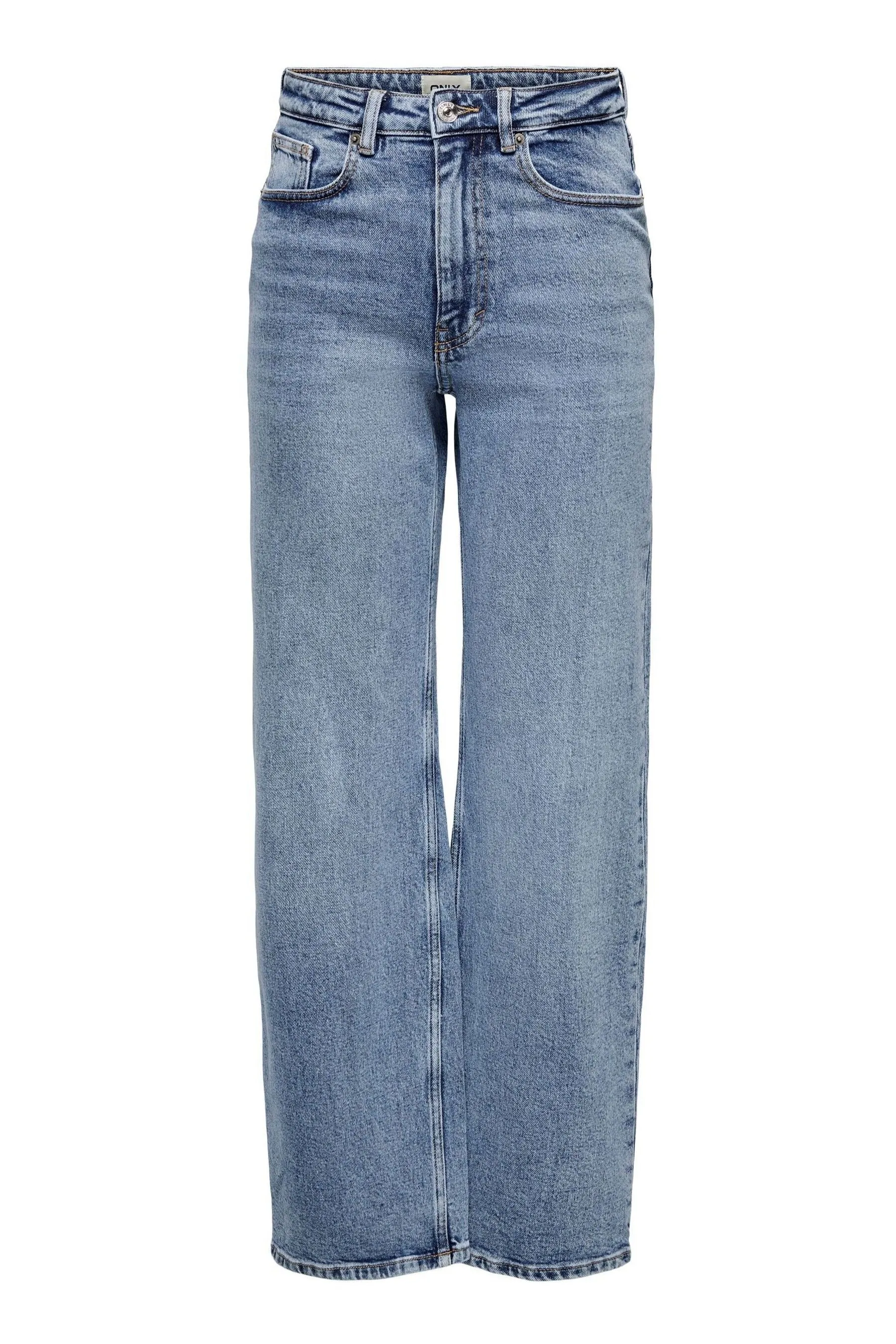 ONLY - Jeans a gamba larga a vita alta