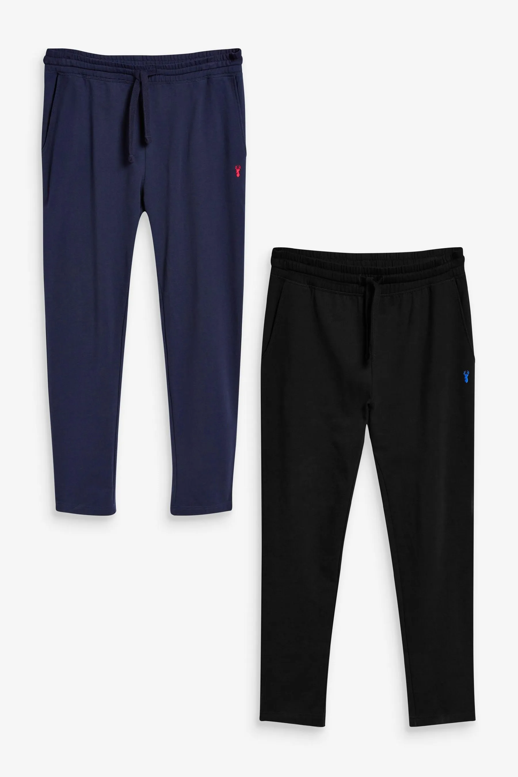 Orlo aperto nero/navy  - Pantaloni da jogging slim leggero