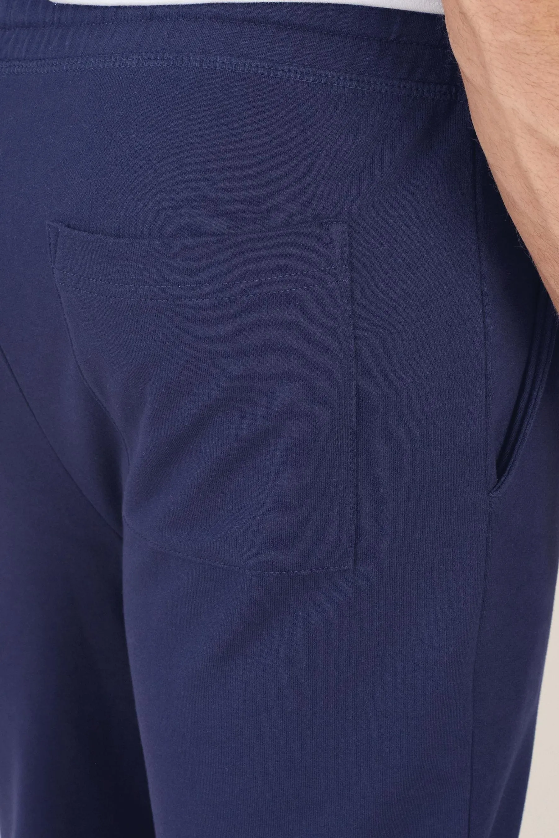 Orlo aperto nero/navy  - Pantaloni da jogging slim leggero