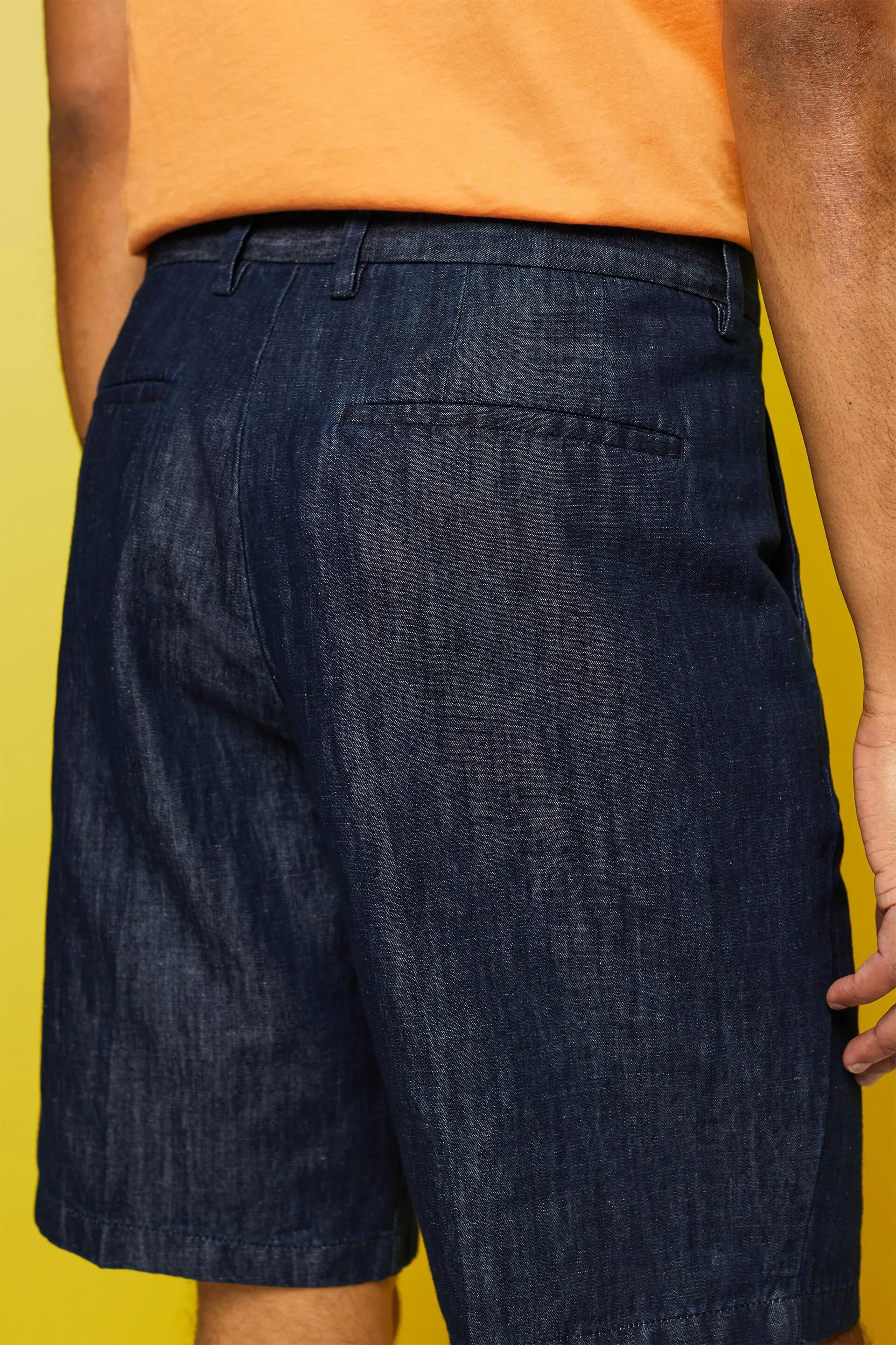 Pantaloncini chino in lino e cotone
