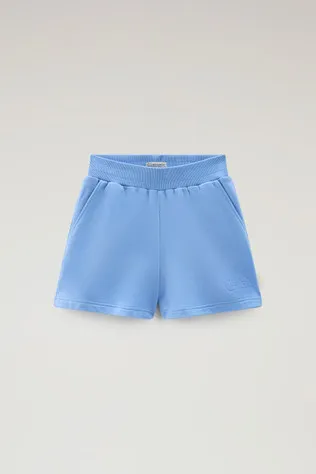 Pantaloncini da bambina in puro cotone felpato                                                                                  
