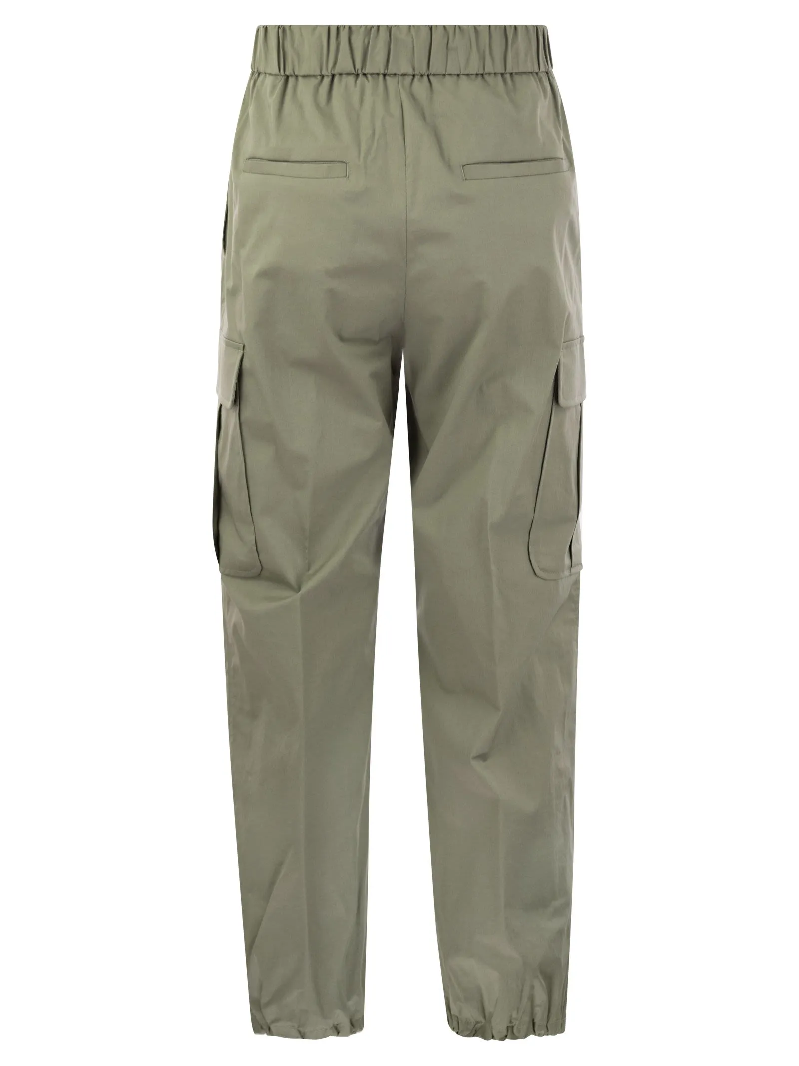 Pantalone cargo in cotone stretch