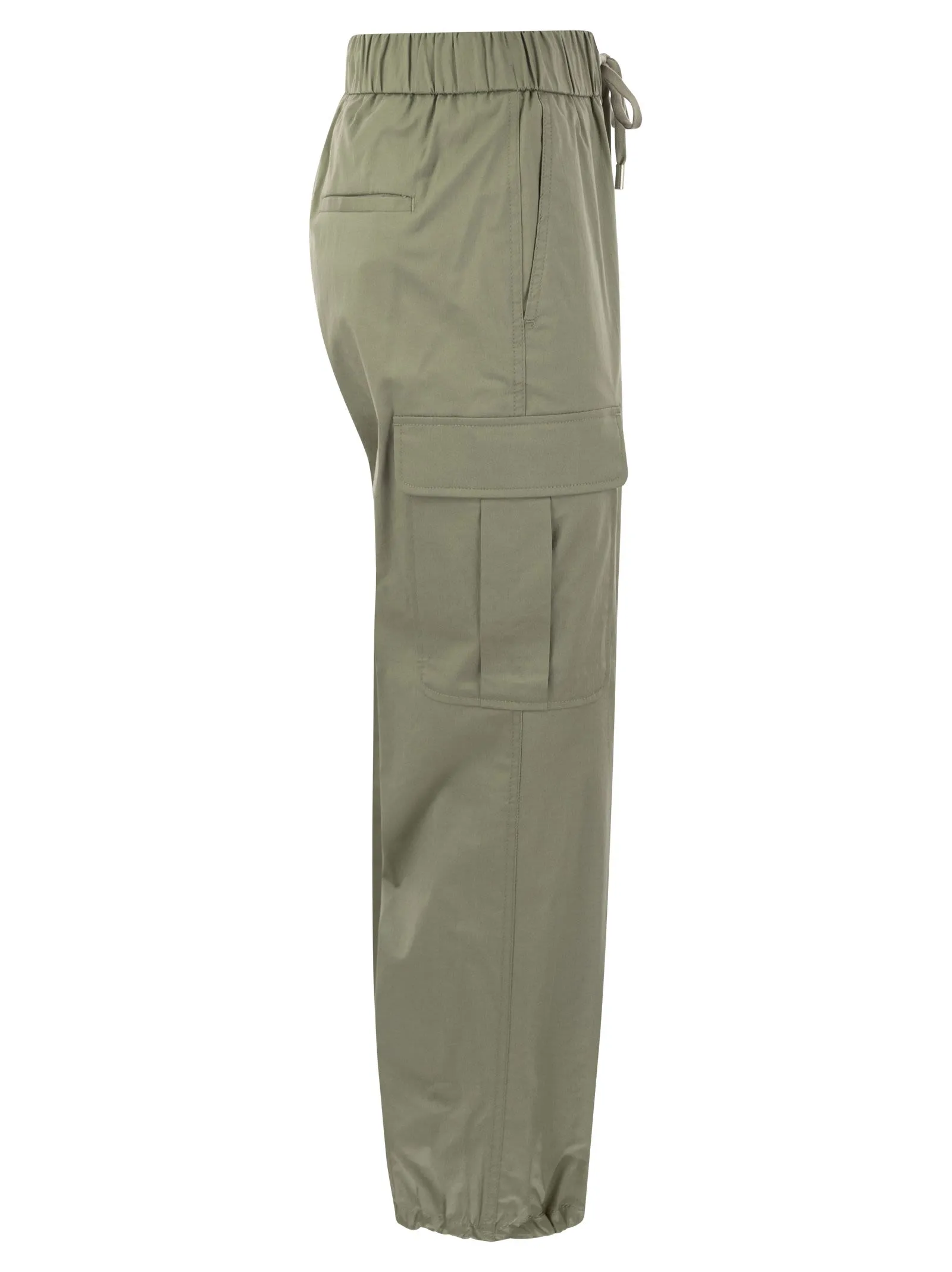 Pantalone cargo in cotone stretch