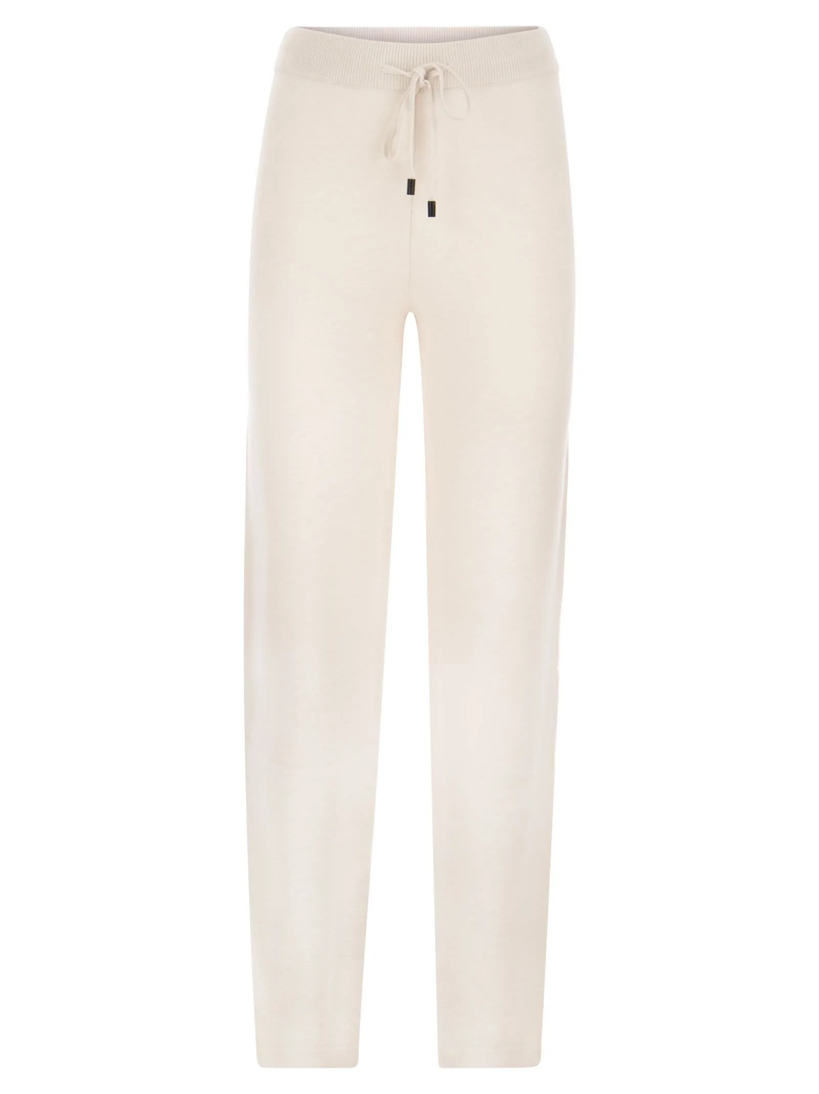 Pantalone in maglia di lana, seta e cashmere