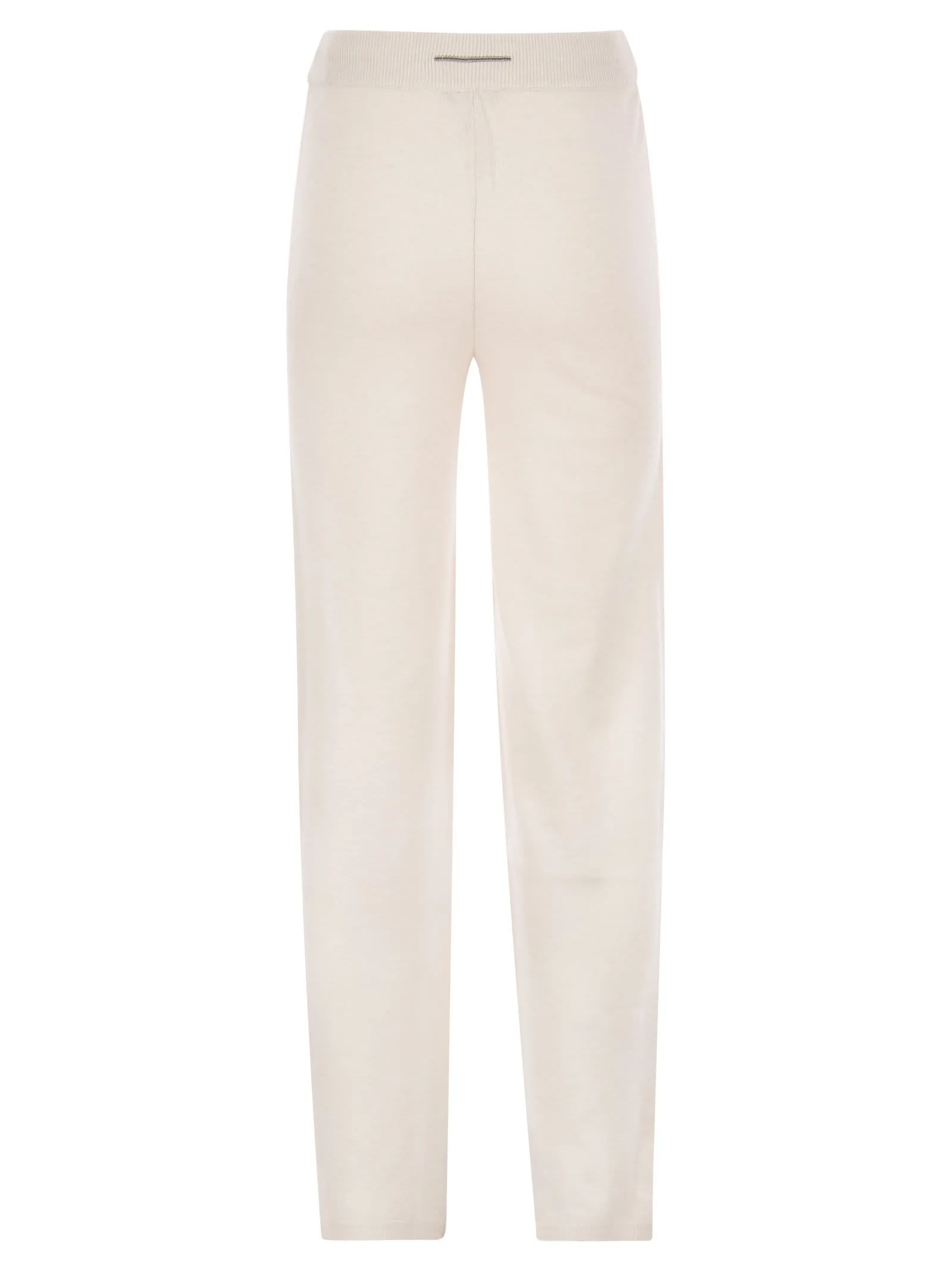 Pantalone in maglia di lana, seta e cashmere