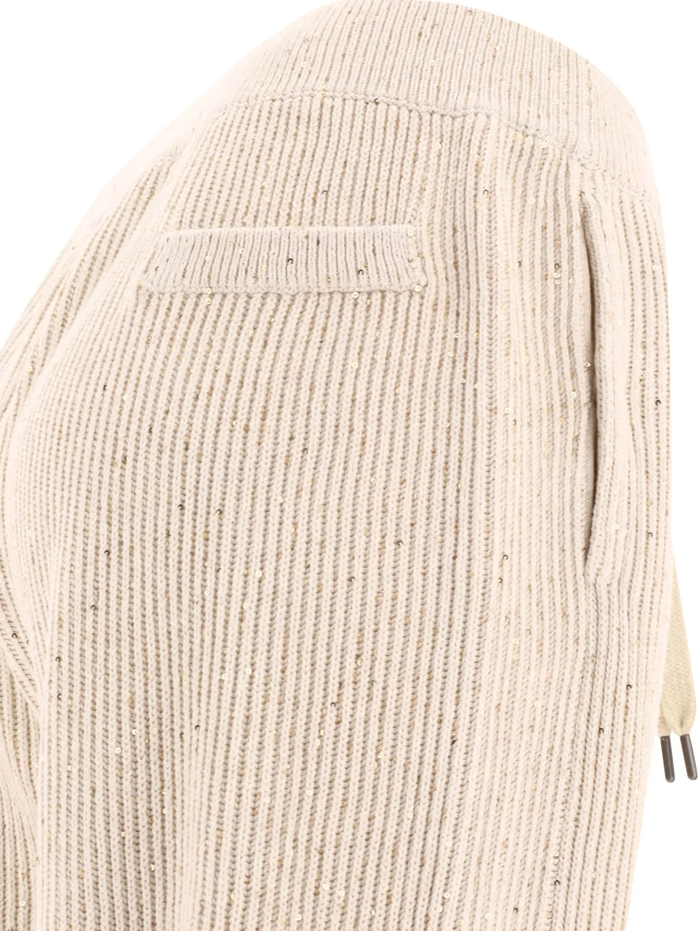 Pantaloni a coste abbelliti di brunello cucinelli