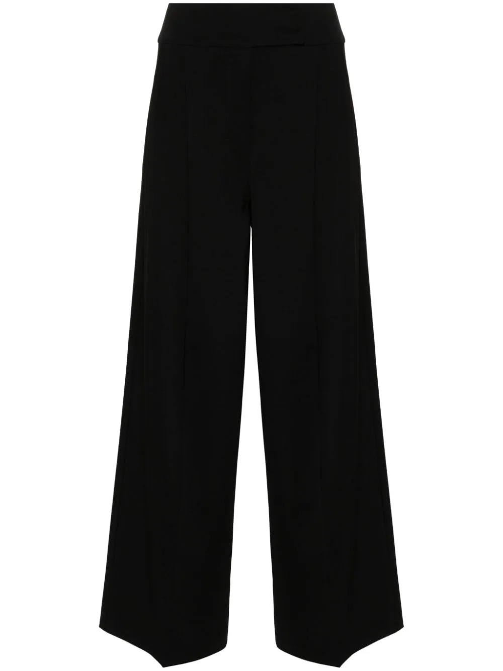 Pantaloni a gamba larga capera in nero - donna