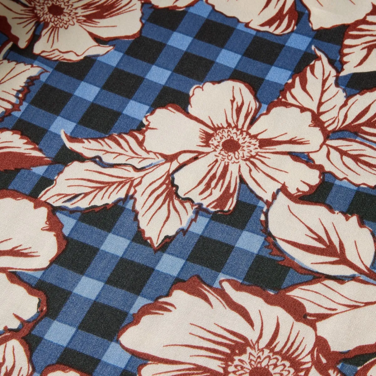 Pantaloni A Gamba Larga Con Stampa, Blu