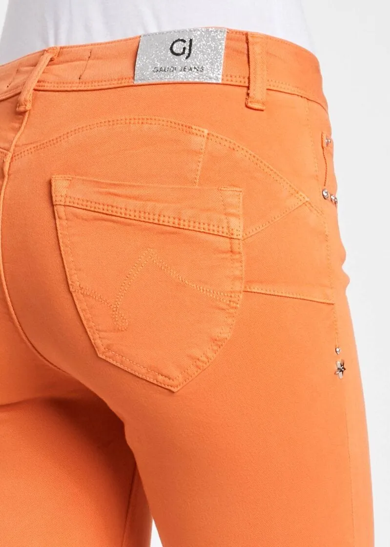 Pantaloni jeggings in cotone