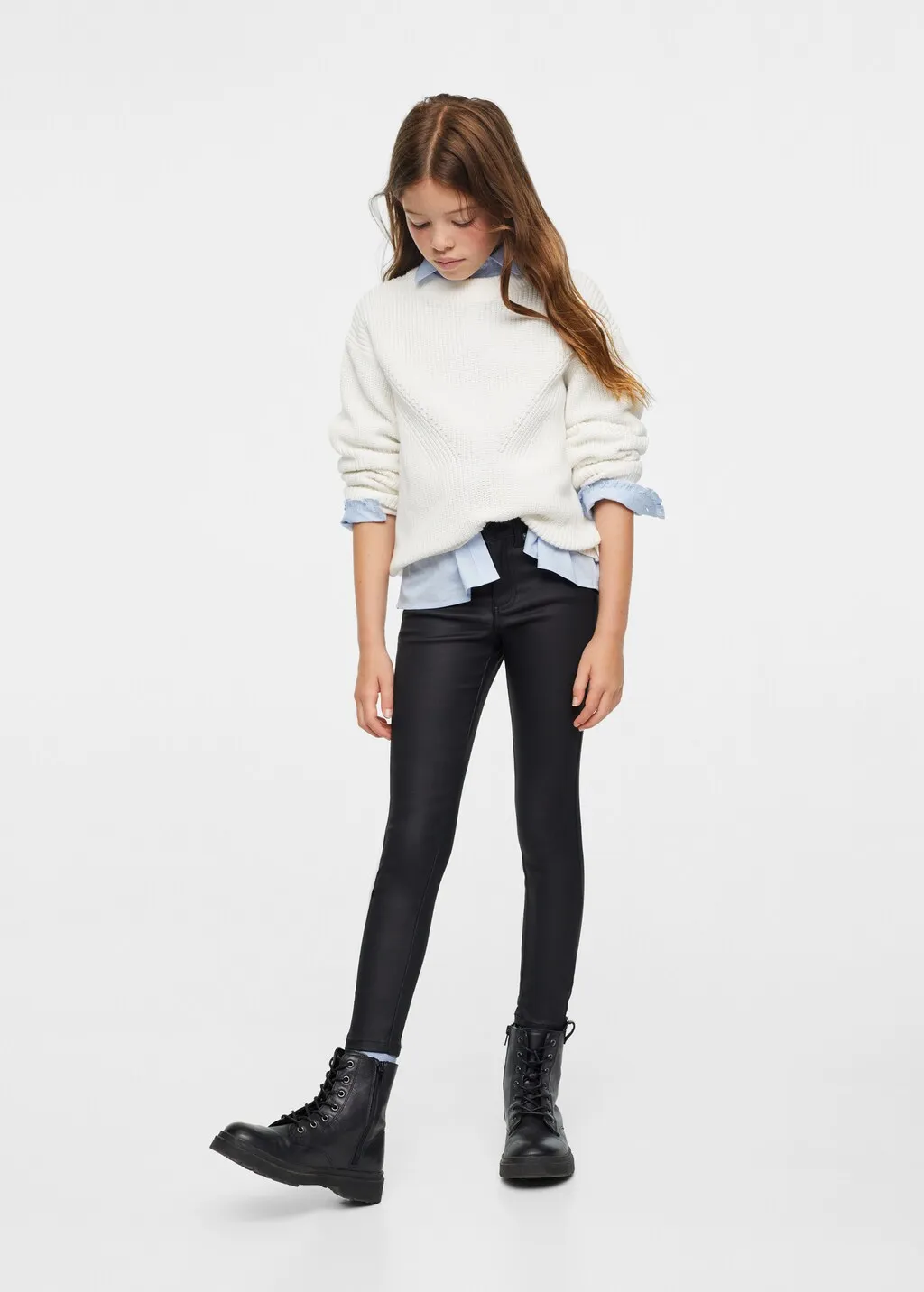 Pantaloni skinny cerati
